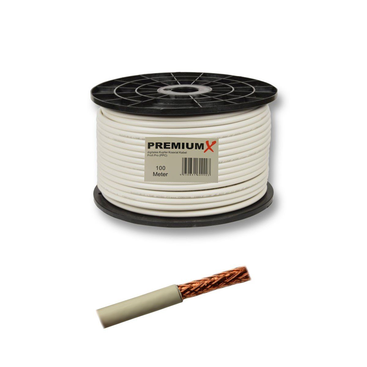 PremiumX PROFI PRO PPC Kupfer Koaxial