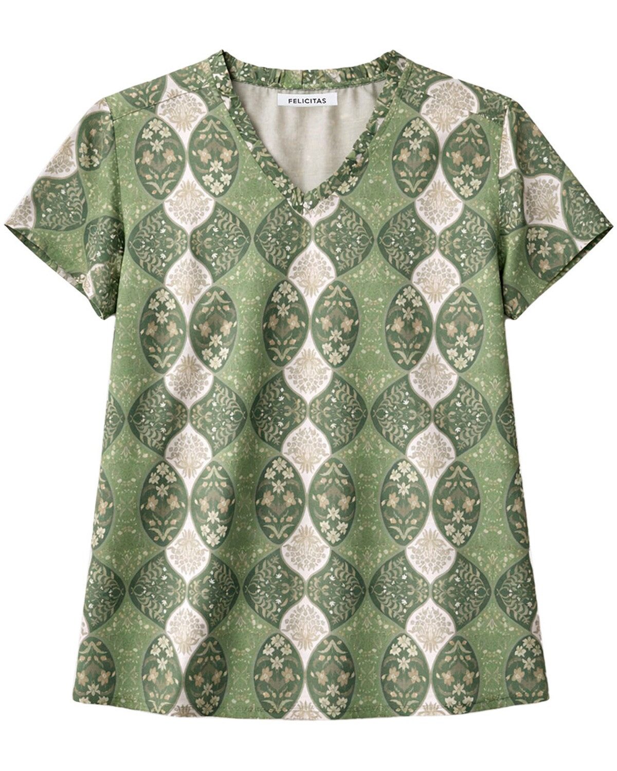 FELICITAS Blusenshirt Halbarm-Blusenshirt Bernadette