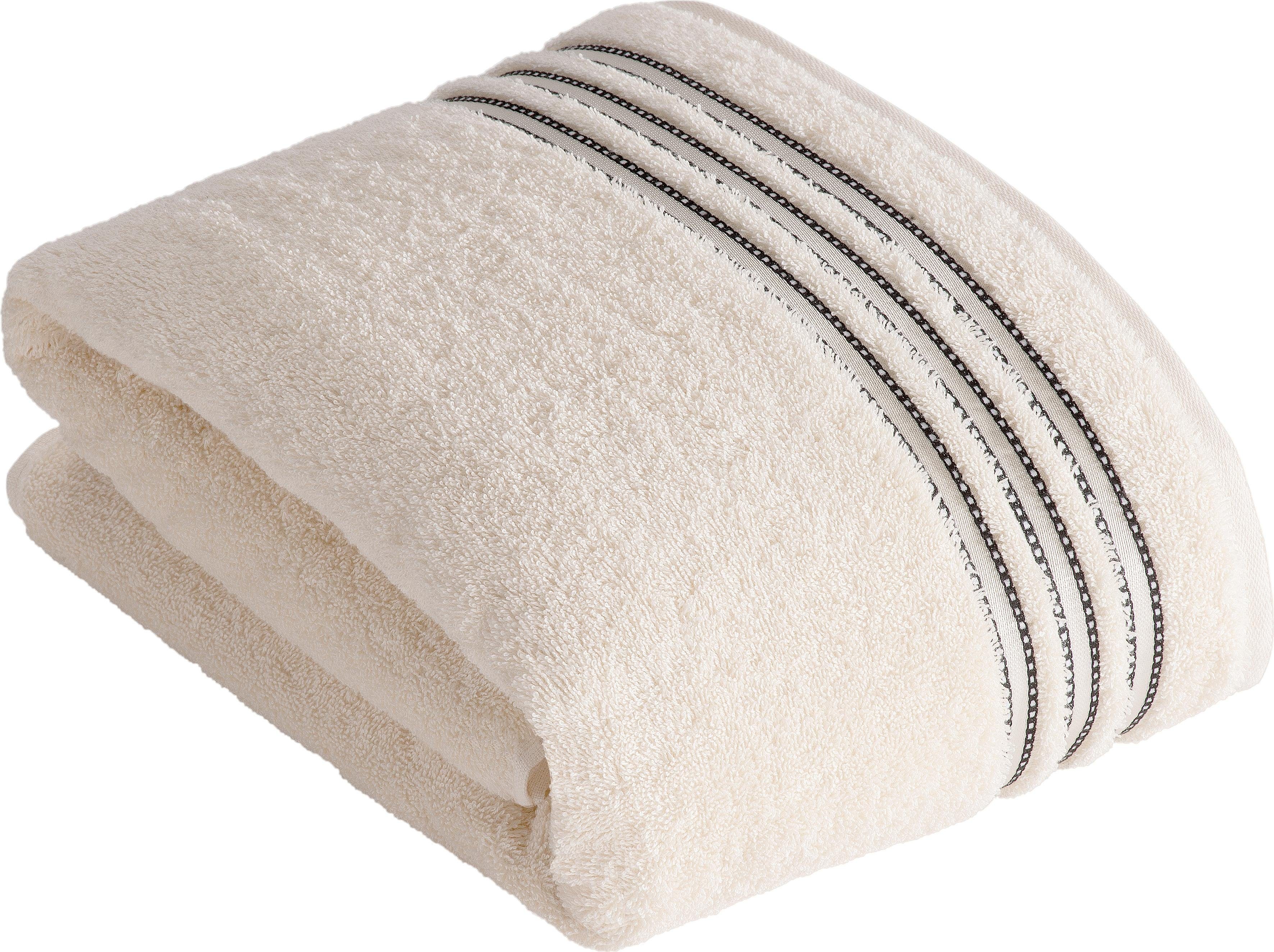 Vossen Saunatuch "Cult de Luxe" mit Glanzbordüre günstig online kaufen