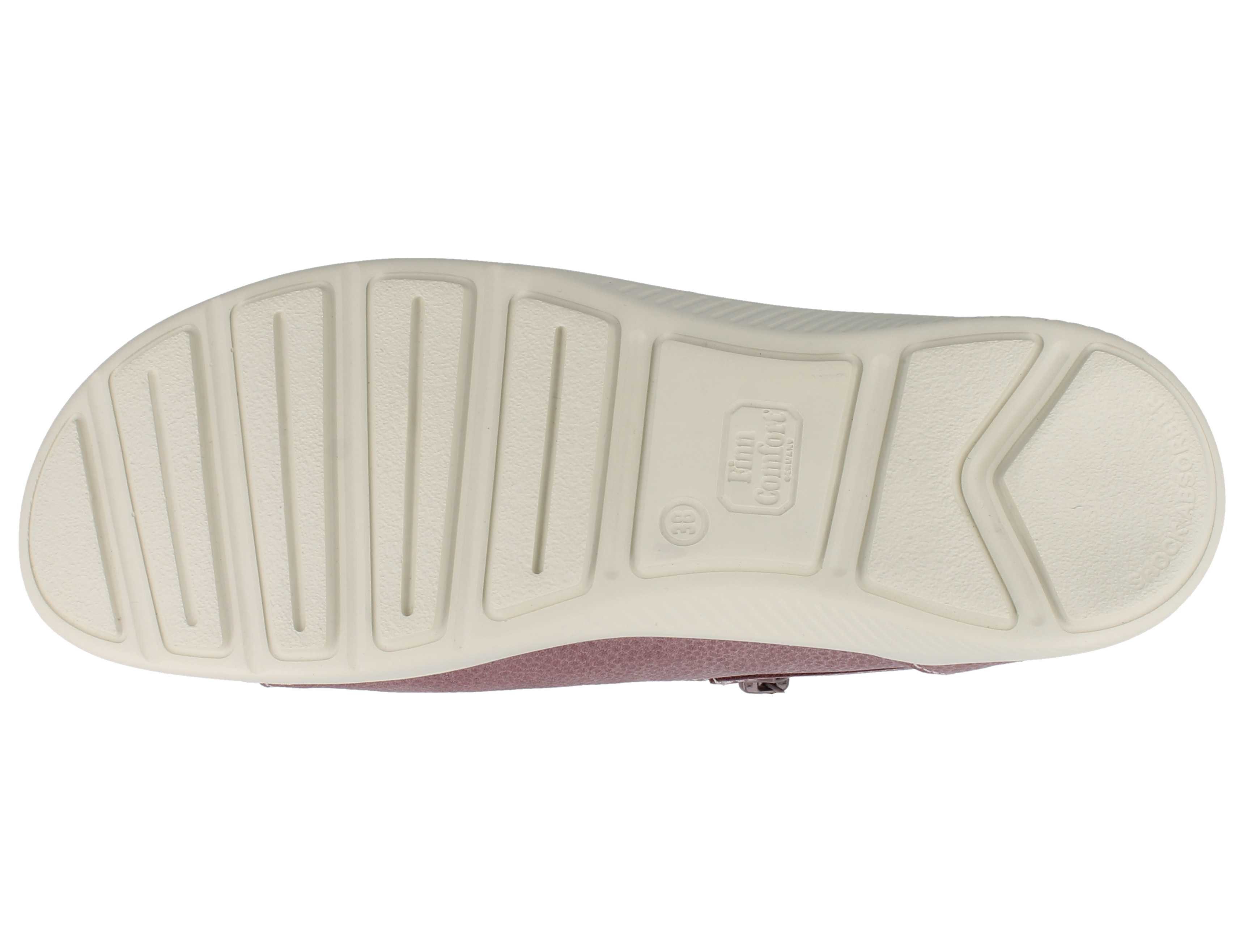 Finn Comfort FINN COMFORT Oakland Damen Halbschuhe mit Reißverschluss rose Schnürschuh Wechselfußbett