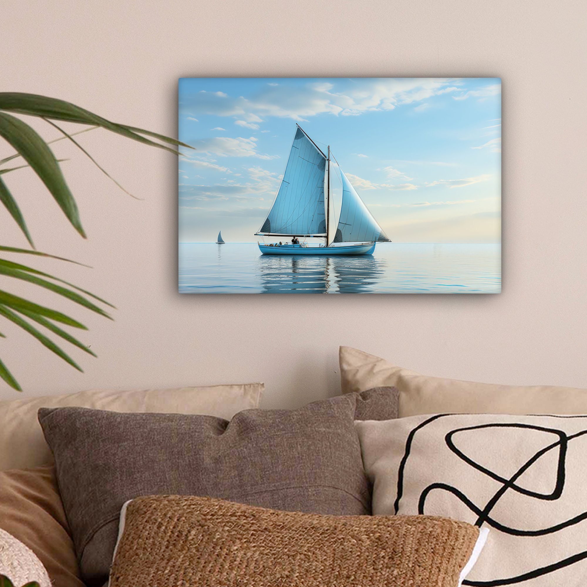OneMillionCanvasses® Leinwandbild Segelboot - See - günstig online kaufen