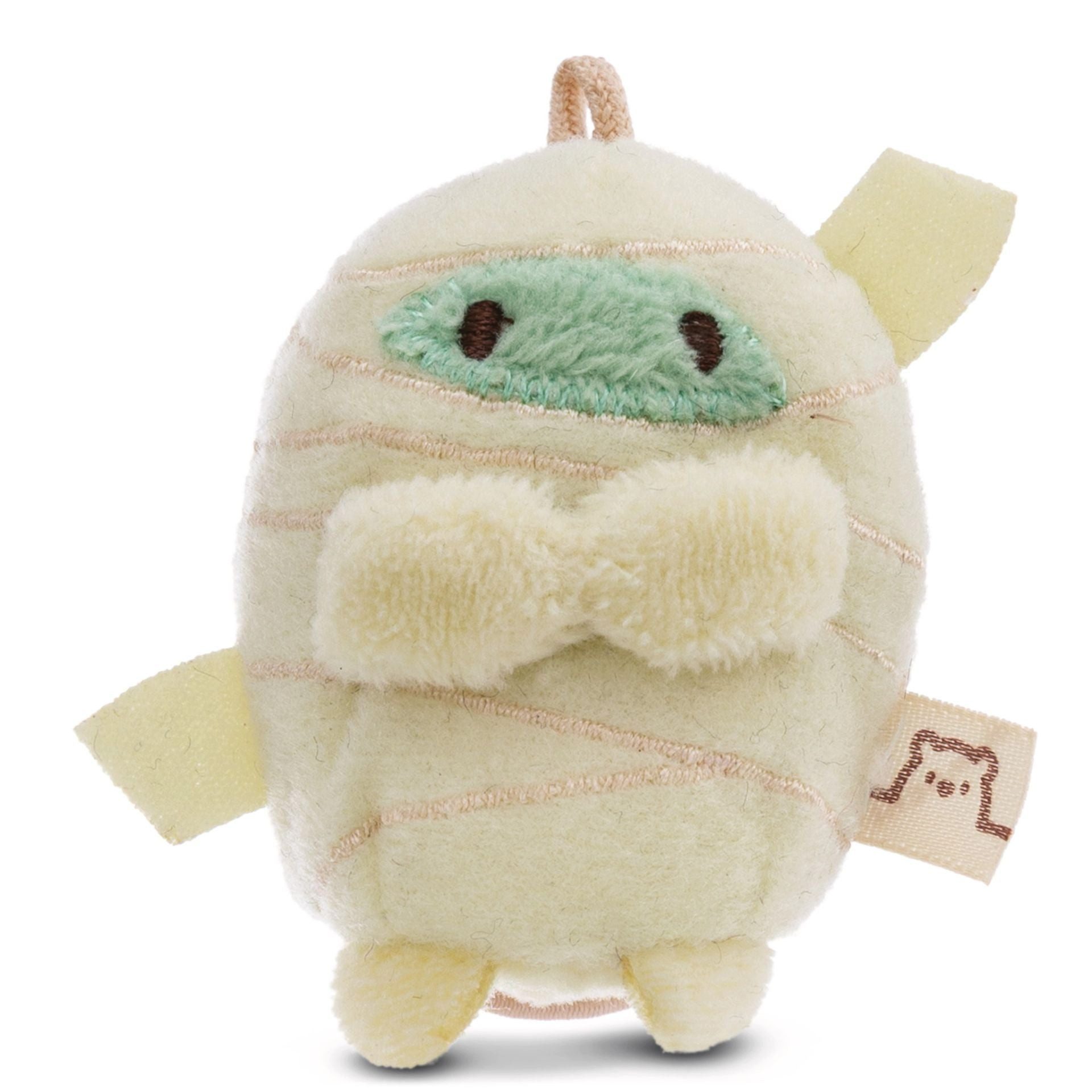 Nici Kuscheltier Kawaii Kuscheltier Mumie Spoop mymochi minis Halloween Cosy Creepers, Mini-Plüschfigur mit Aufhängeschlaufe im Halloween-Mumien-Design