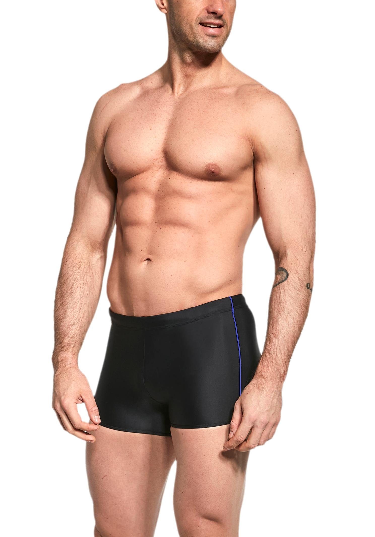 Aquarti Badehose Aquarti Herren Badehose Kurz mit Kontrastpaspel günstig online kaufen
