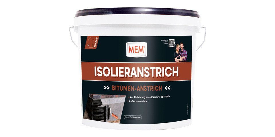 MEM Bauchemie Duschdichtung MEM Bitumen Isolieranstrich 10 l