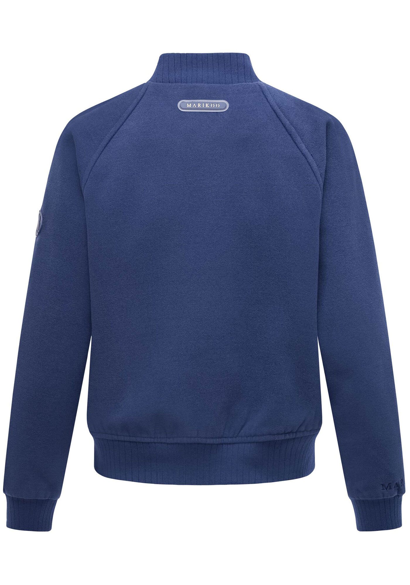 Marikoo Collegejacke Zunaa Modische Jacke im Collegejacken-Stil mit Rippbündchen und Raglanärmeln