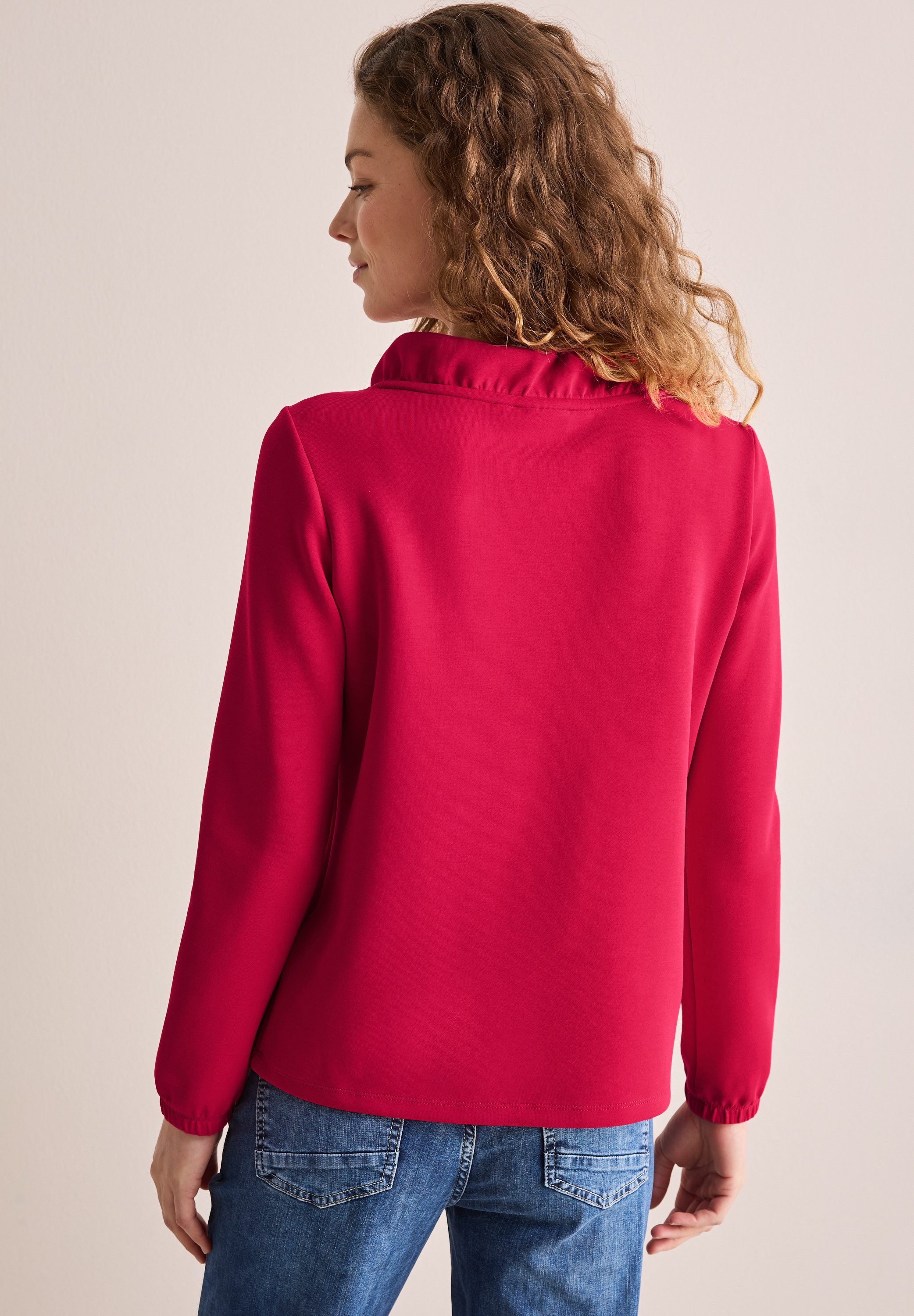 CECIL Langarmshirt aus softem Materialmix günstig online kaufen