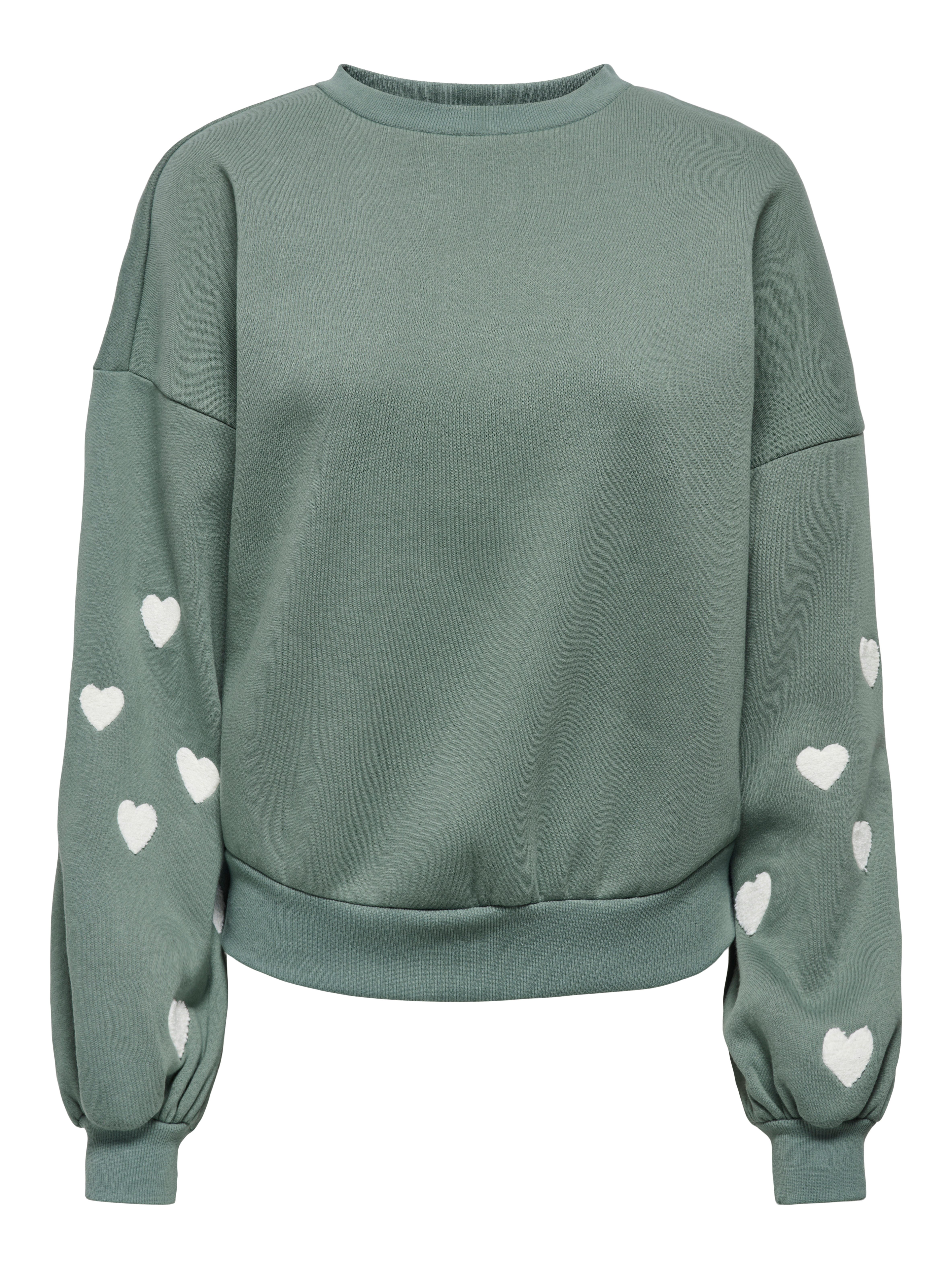 ONLY Sweatshirt ONLMACY L/S O-NECK BOX CC SWT Baumwollmischung, regular fit