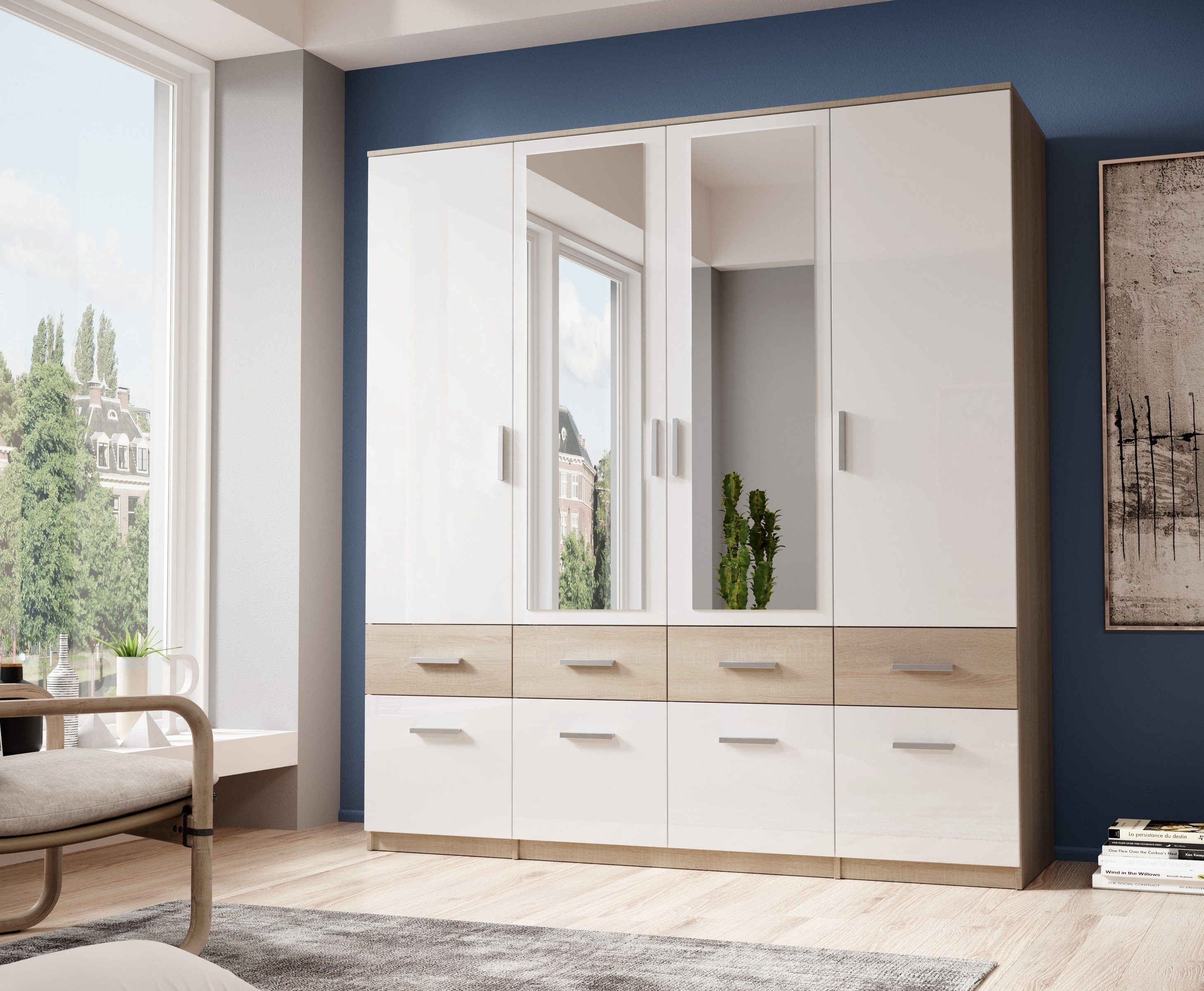 möbelando Kleiderschrank Box (BxHxT: 180x198x55 cm) günstig online kaufen