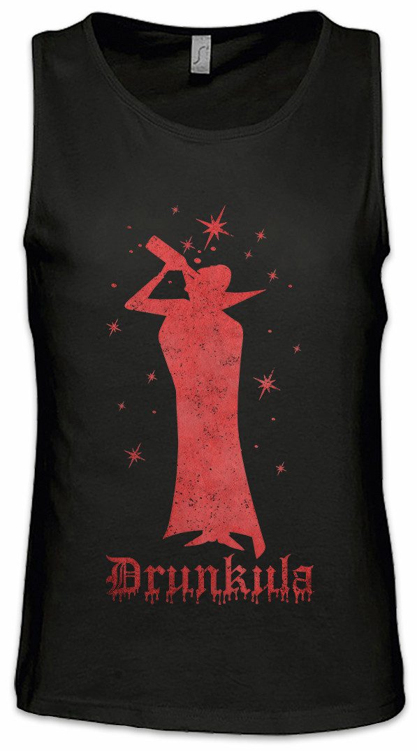Tanktop Drunkula Ärmelloses T-Shirt Rum Besoffen Karneval Fasching Kostüm