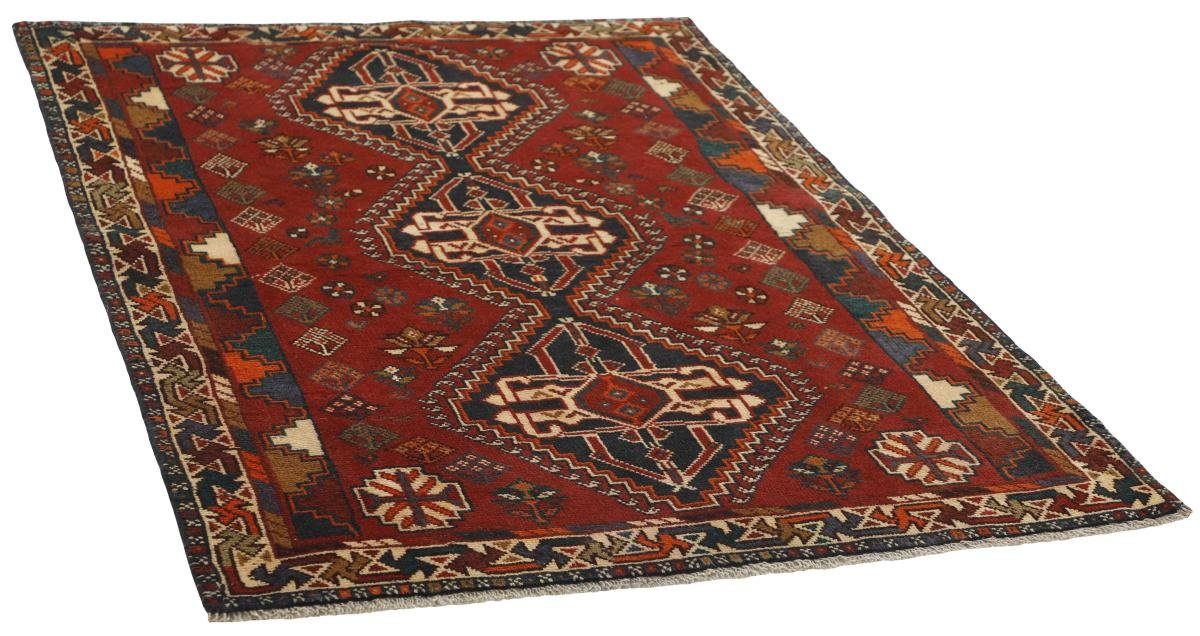 rechteckig, Höhe: Shiraz Handgeknüpfter Orientteppich 109x150 Nain / 10 Perserteppich, mm Orientteppich Trading,