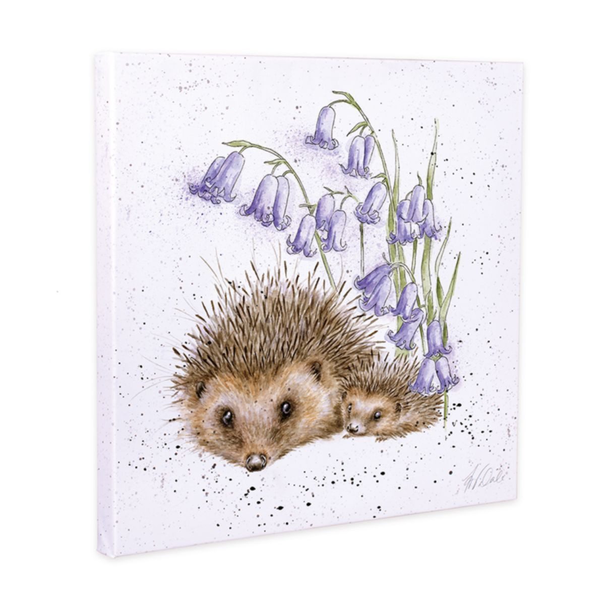 Wrendale Leinwandbild Wrendale Designs Kunst-Druck auf Leinwand Igel-Mama