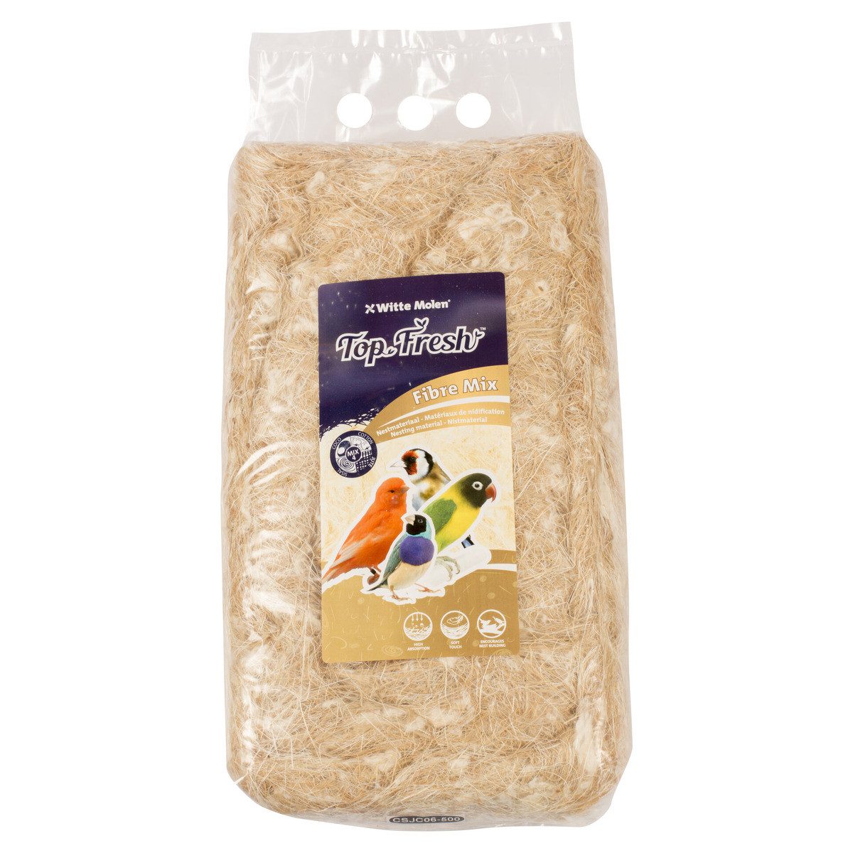 Witte Molen Nistmaterial Nistmaterial Top Fresh Mix natur 500 g