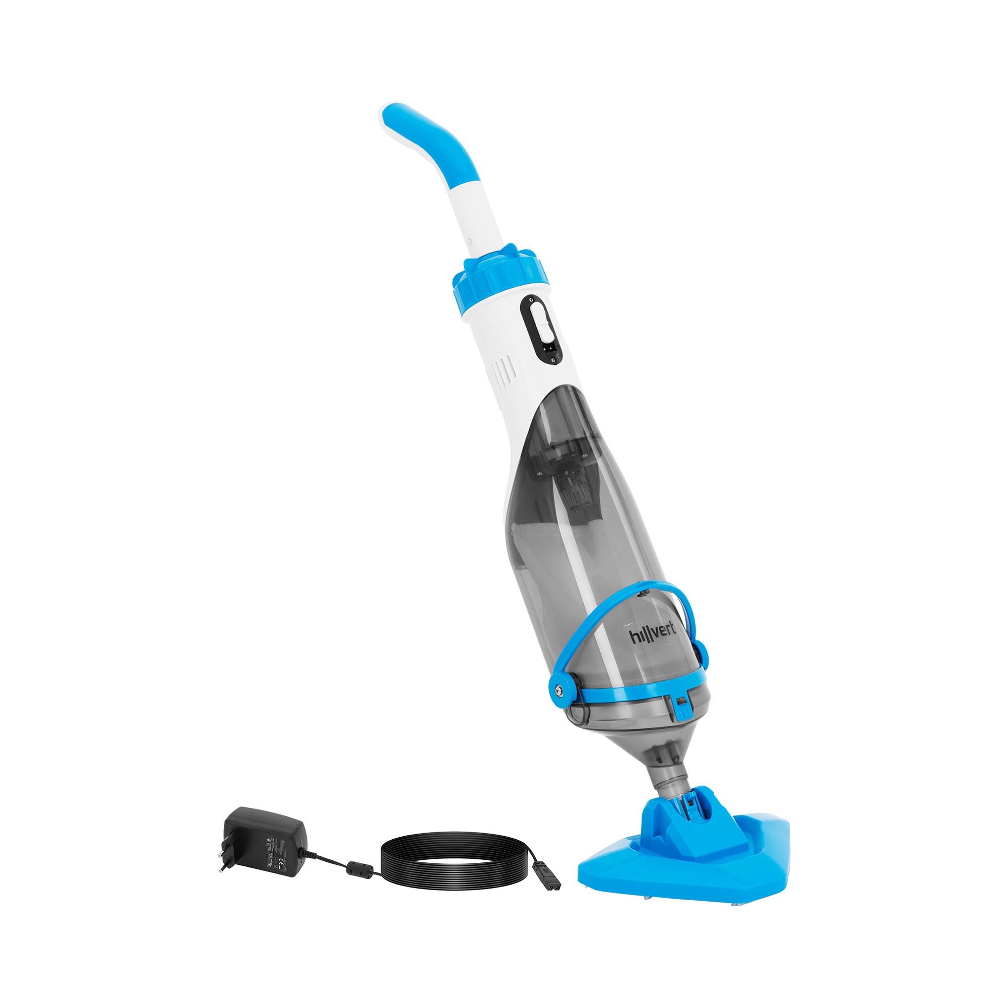 Hillvert Poolbodensauger Пылесос для бассейна Akku mit Schhwenkkopf Akkupoolsauger Pool-Akkusauger
