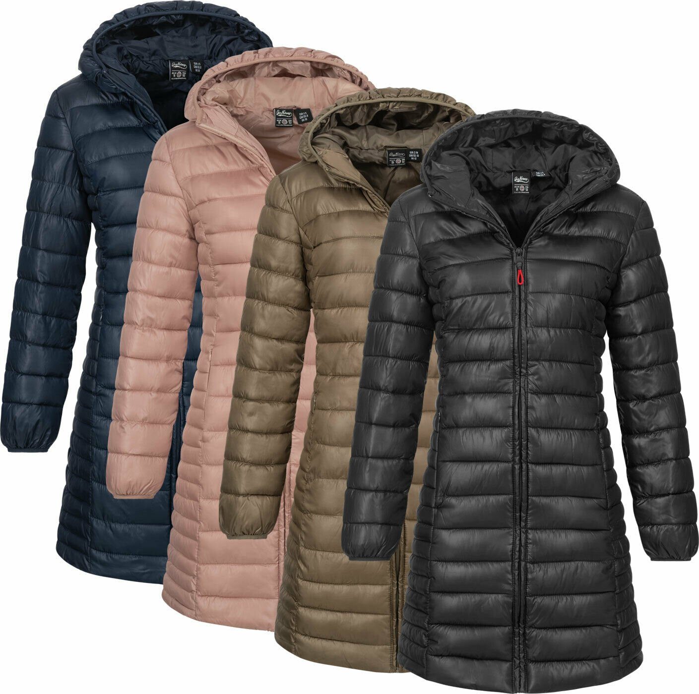 Geographical Norway Steppmantel Damen Herbst Winter Steppjacke Parka Lange Steppmantel Outdoor – Bild 4 von 5