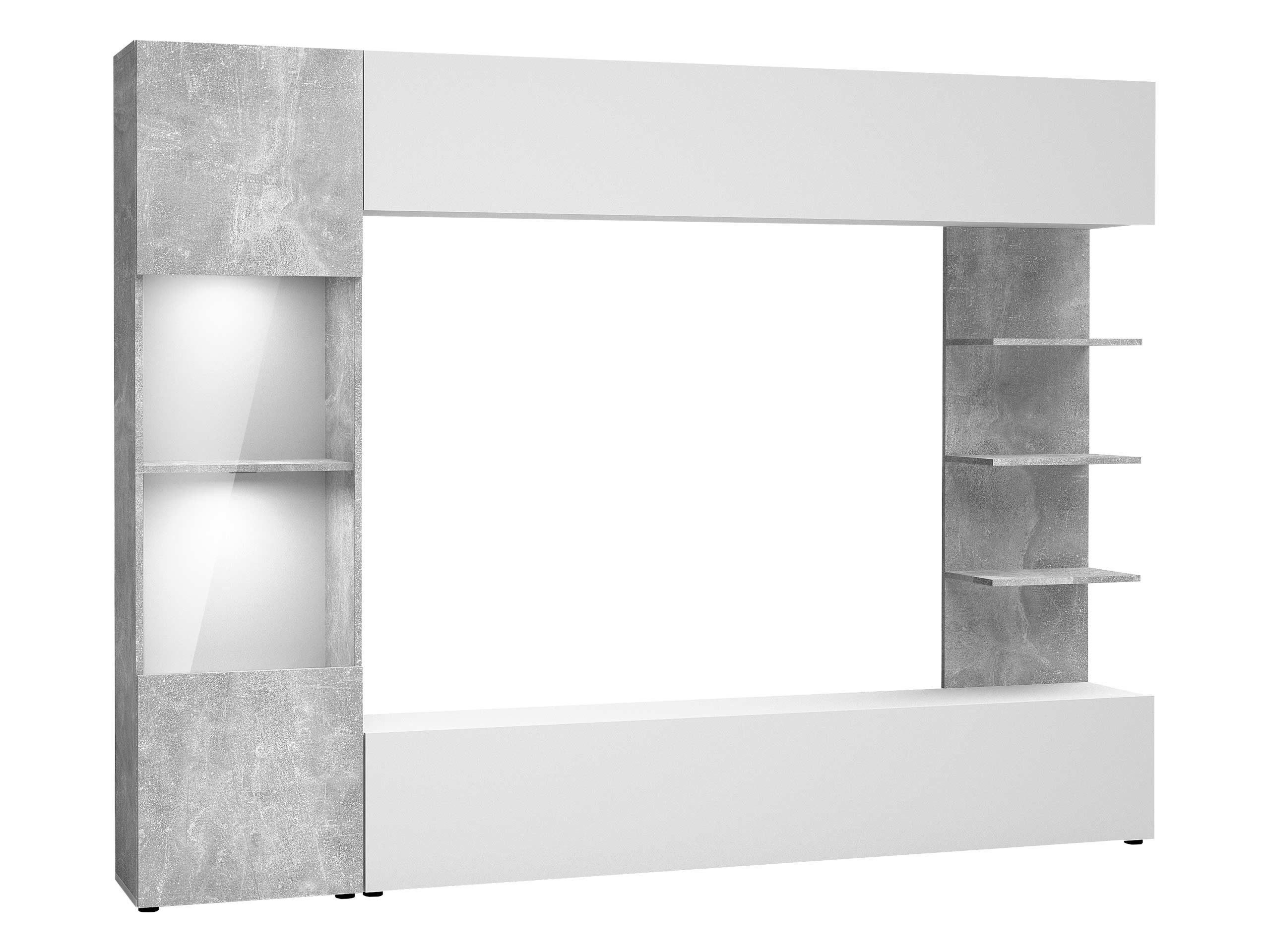 MIRJAN24 Wohnwand Lazando, (Komplett-Set, Hängeschrank, Vitrine, TV-Lowboar günstig online kaufen