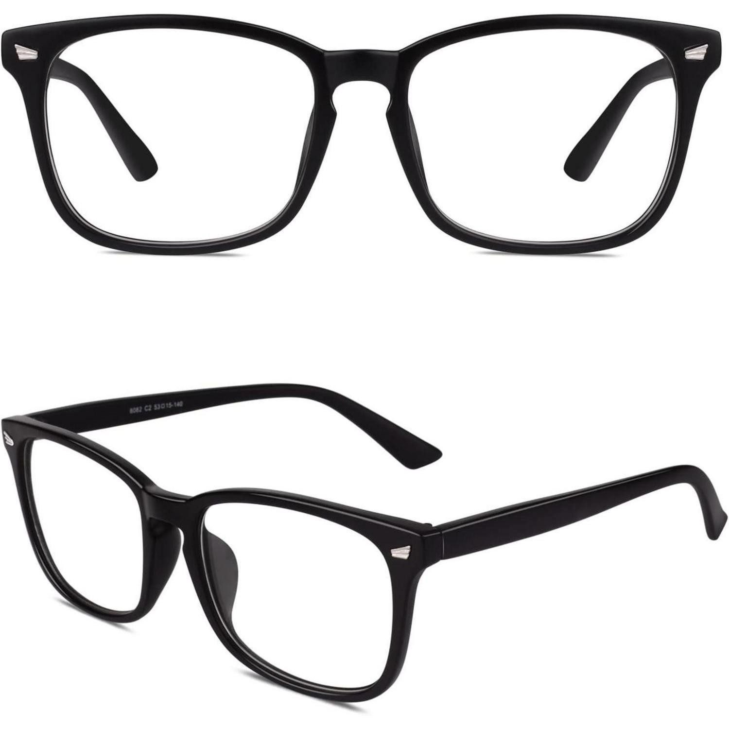 LuxusKollektion Retrosonnenbrille Stylische Oversized Nerdbrille Klarglas 80er Jahre Design für Damen