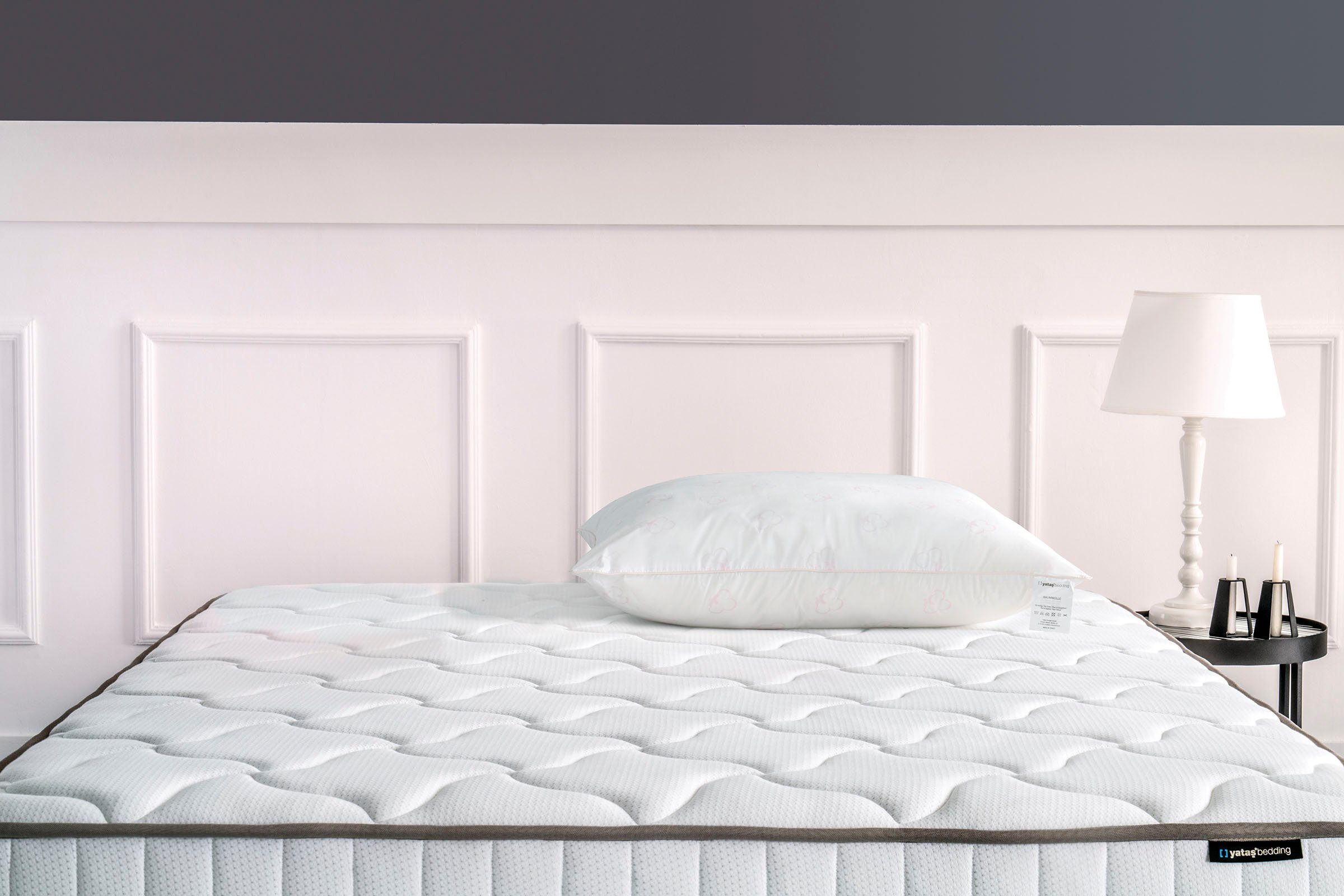 Yatas Bedding Baumwollkissen Cotton, Kissen 40x80 cm, Seitenschläfer, Bauchschläfer, Rückenschläfer, allergiker geeignet (Hausstauballergiker) – Bild 3 von 3