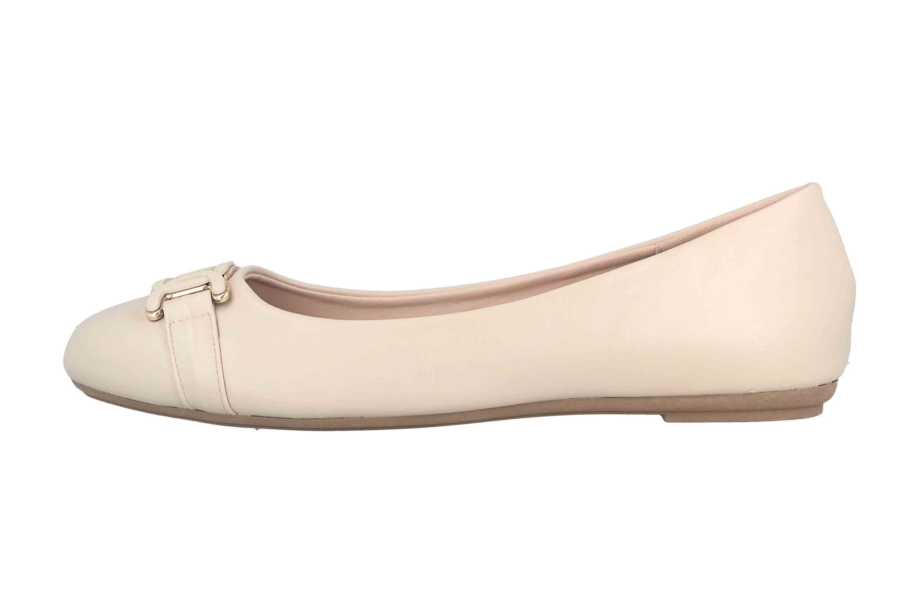 Fitters Footwear 2BB0882004 Beige PU Ballerina