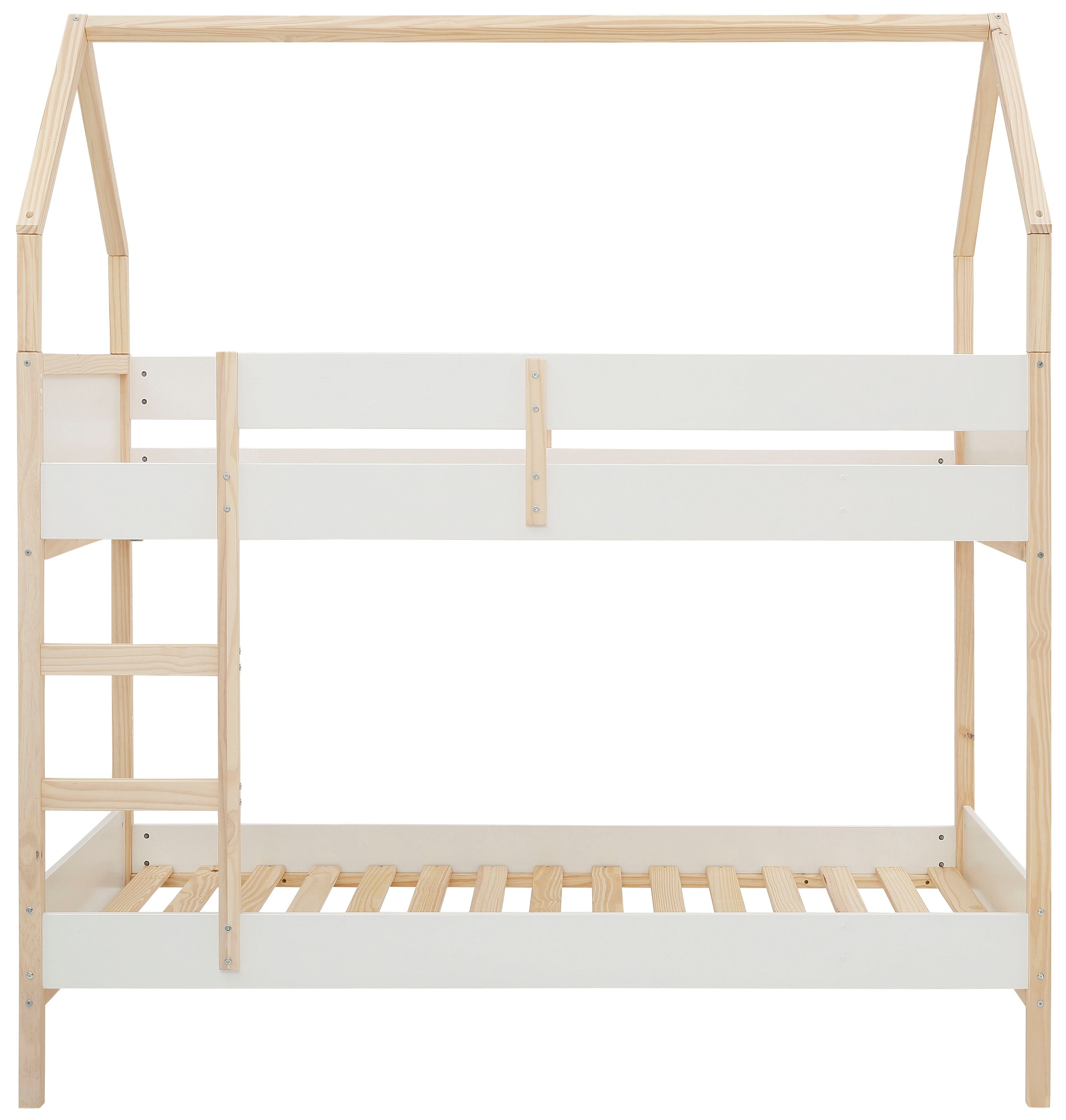 OTTO home Etagenbett Janne, aus schönem massivem Kiefernholz, Etagenbett, Liegefläche 90x200 cm – Bild 3 von 5