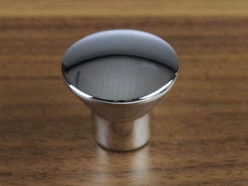 SO-TECH® Möbelknopf Schrankknopf K-04 Ø 24 oder 30 mm, chrom oder Edelstahloptik, Knopf Knauf incl. Schrauben