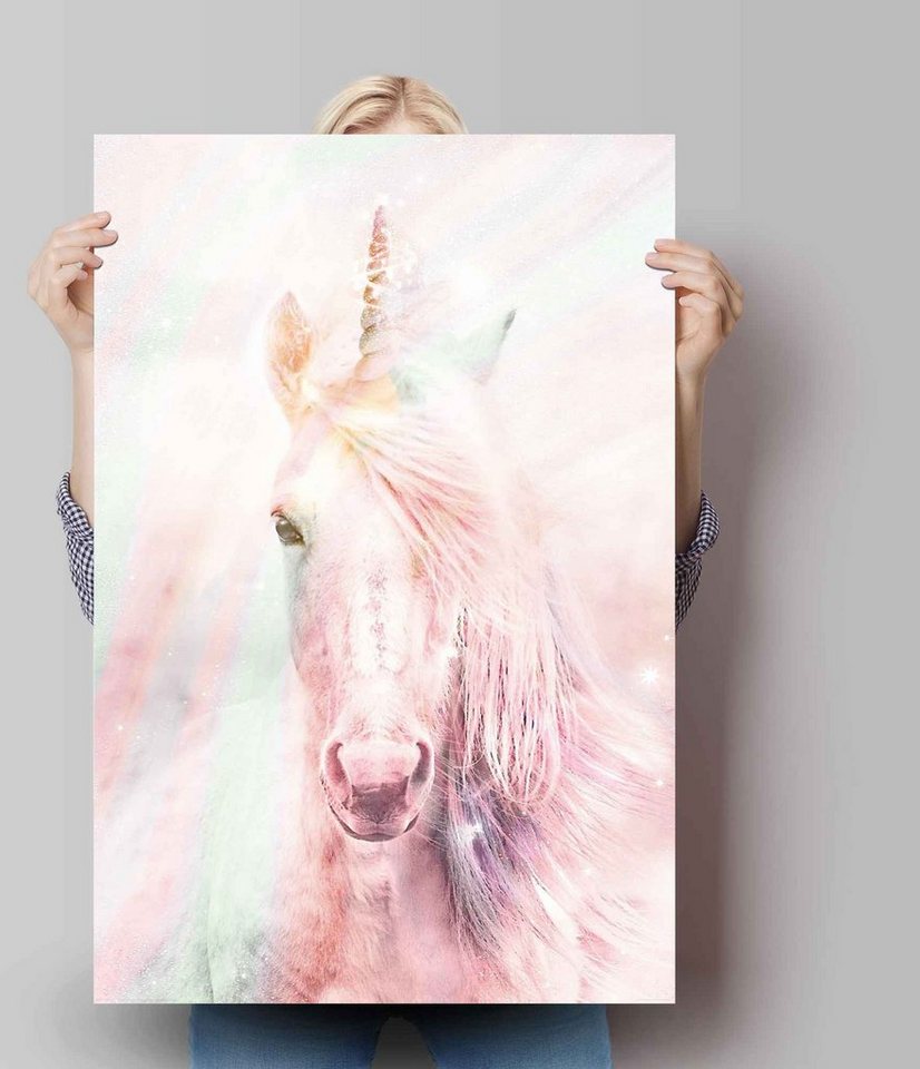 Reinders! Poster »Poster Magisches Einhorn Farbenfroh - Fantasie - Pferd«, Einhorn (1 Stück)-HomeTrends