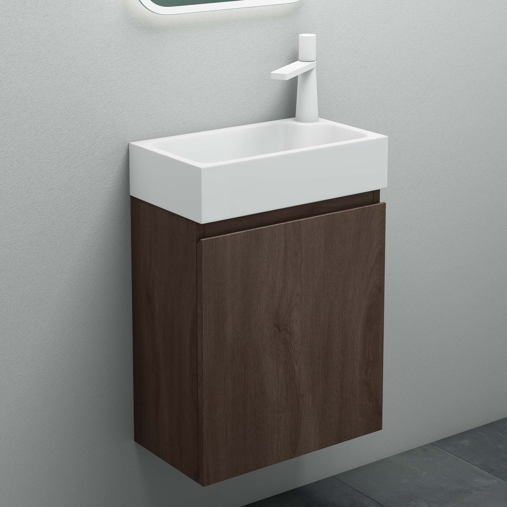 Mai & Mai Badmöbel-Set Gäste Wc Waschbeckenunterschrank Waschtisch mit Unterschrank P02 – Bild 3 von 5