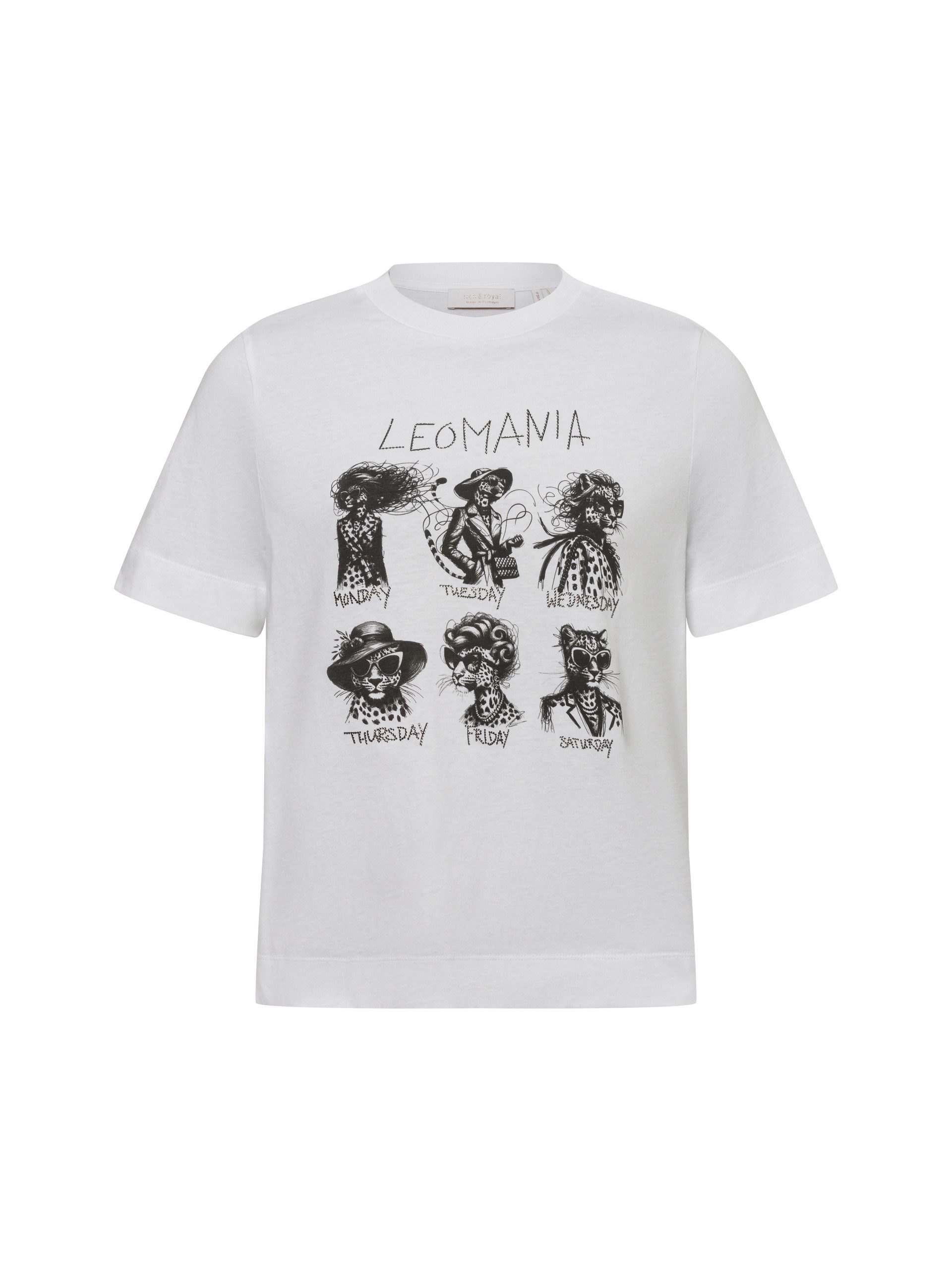RICHROYAL Kurzarmshirt Print "Leomania" günstig online kaufen