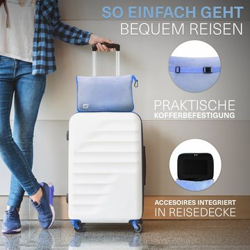 Styngard Reisekissen Toronto, 2 in 1 Verwandlungsdecke mit Fußtasche