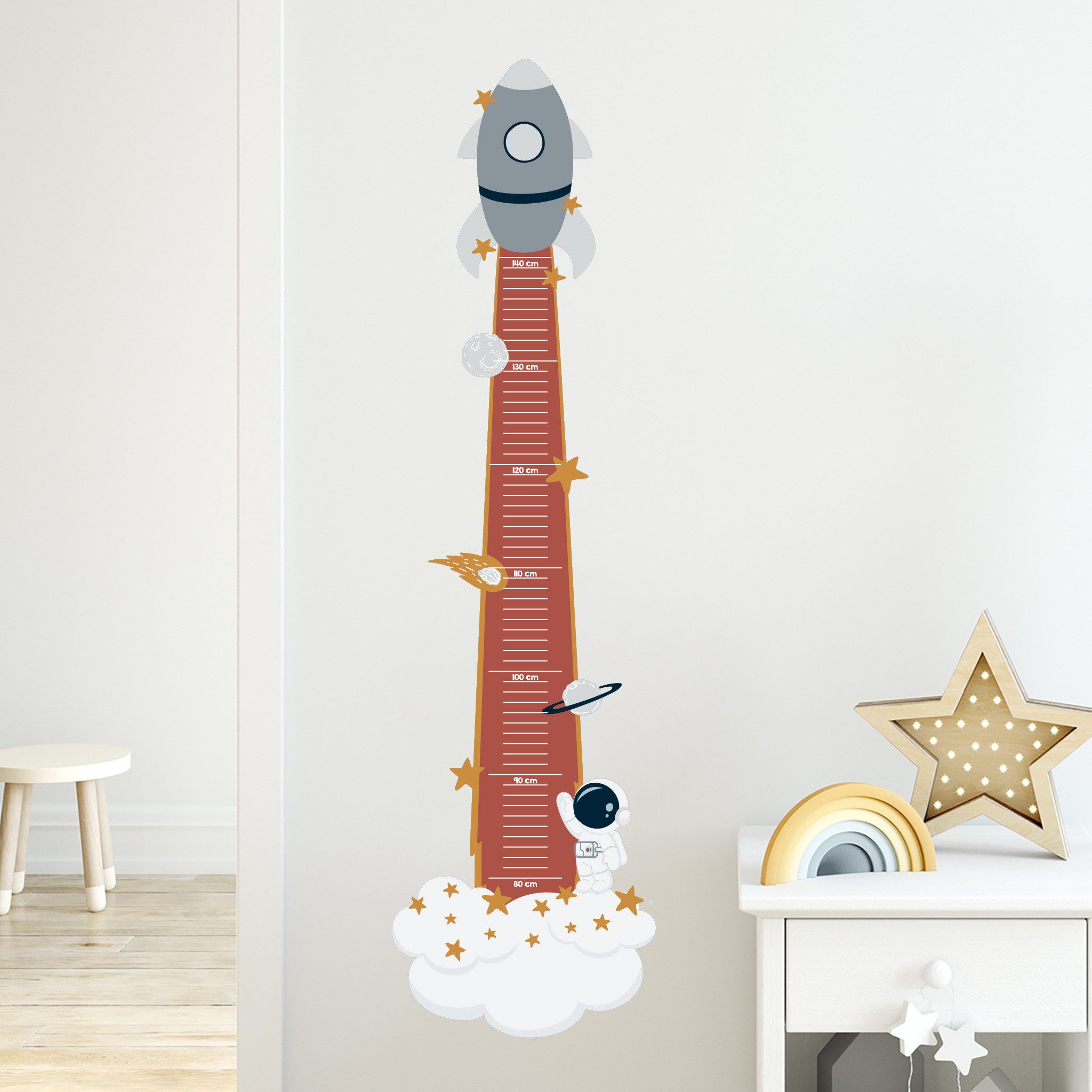 Striefchen Wandtattoo als Messlatte für Kinder - Wandaufkleber als Kindermesslatte, viele Motive