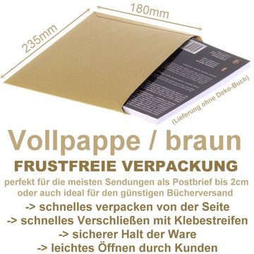 kraftmax Versandtasche 100 x Premium Verpackung - Frustfreie Papp-Versandtasche - DIN A5