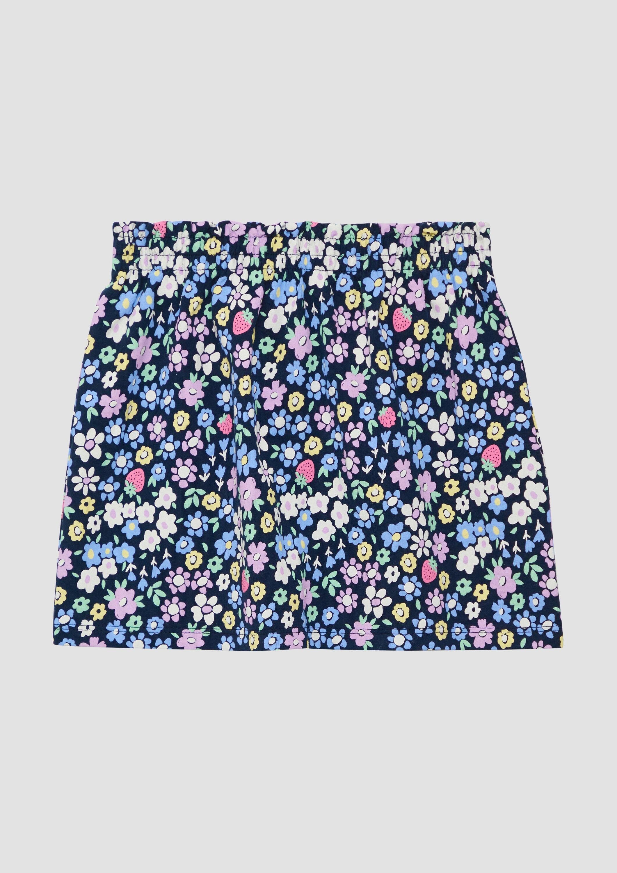 s.Oliver Minirock Rock Rock mit All-over-Print und Elastikbund