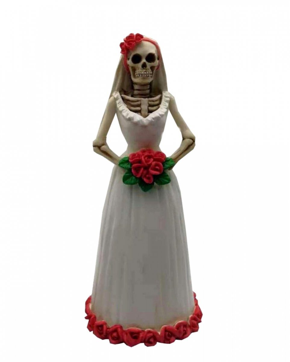 Horror-Shop Dekofigur Dia de los Muertos Braut Figur 15 cm Polyresin