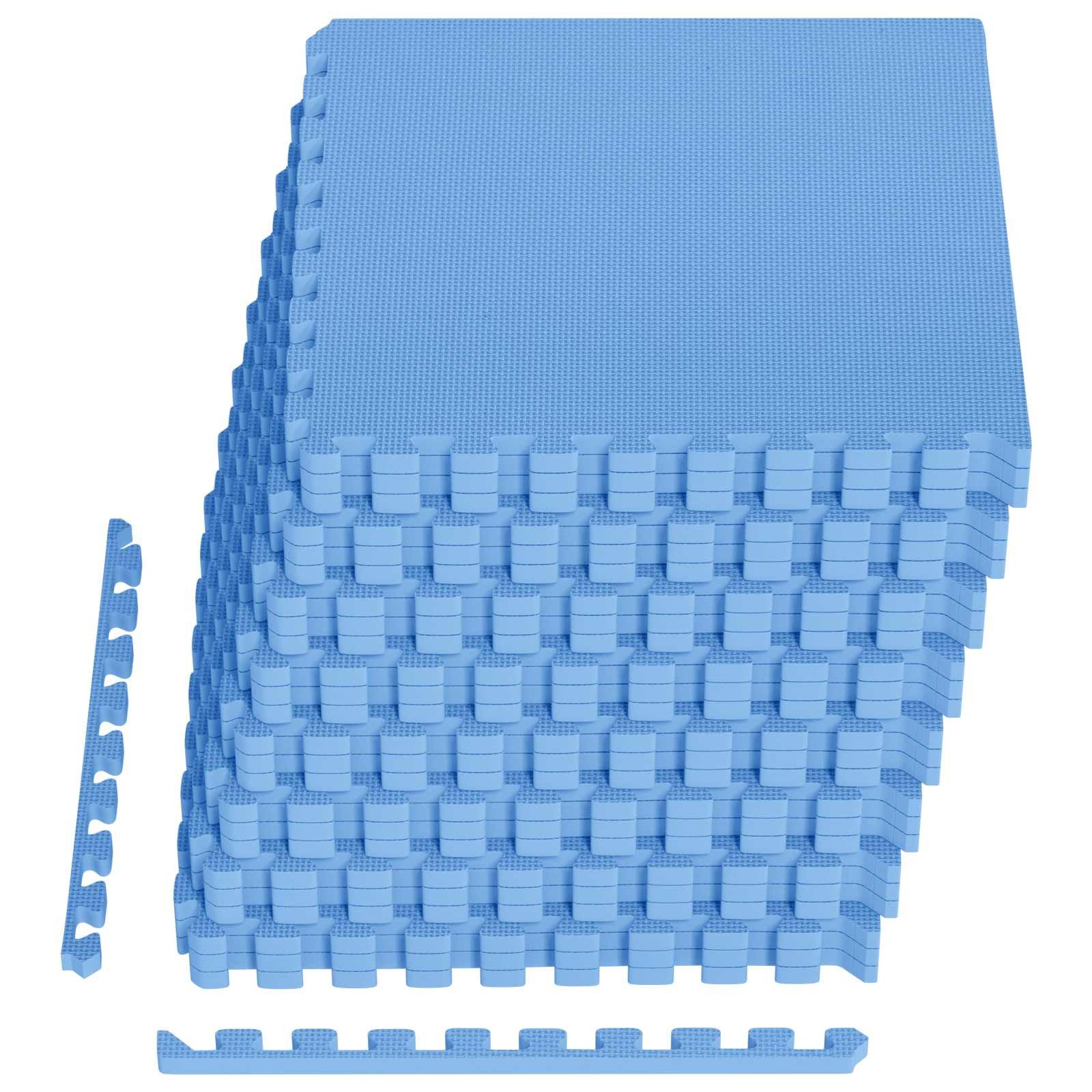 Bodenmatte Fußmatten 24 pcs Blau 8,64 m² EVA-Schaum