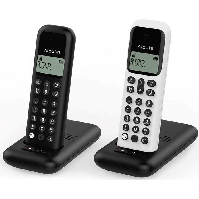 Alcatel D285 Voice Duo - Telefon - schwarz/weiß Schnurloses DECT-Telefon