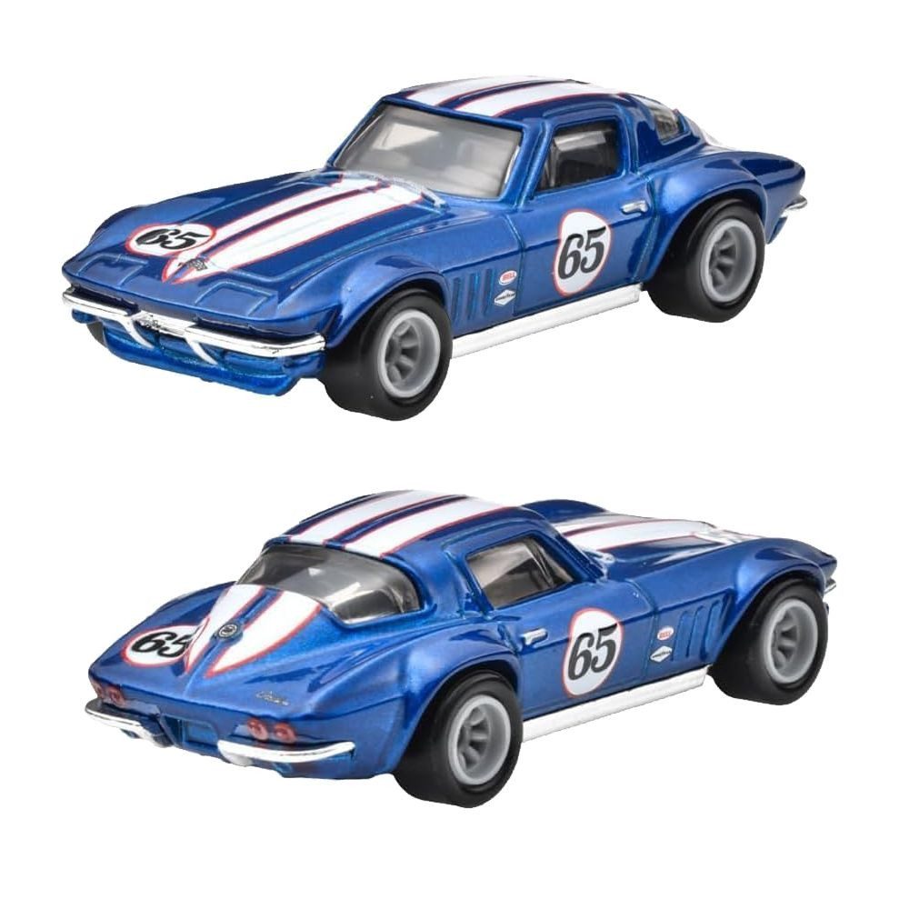 Hot Wheels Spielzeug-Rennwagen Corvette Stingray Coupe + Copo Corvette Hot Wheels Premium Fahrzeuge