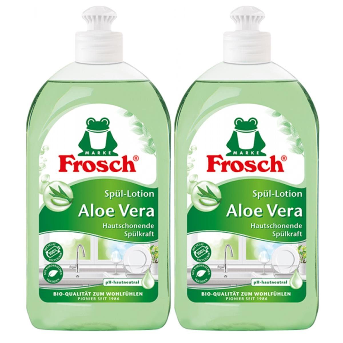 Geschirrspülmittel Frosch Vera Handspül-Lotion ml Aloe 2x FROSCH 500