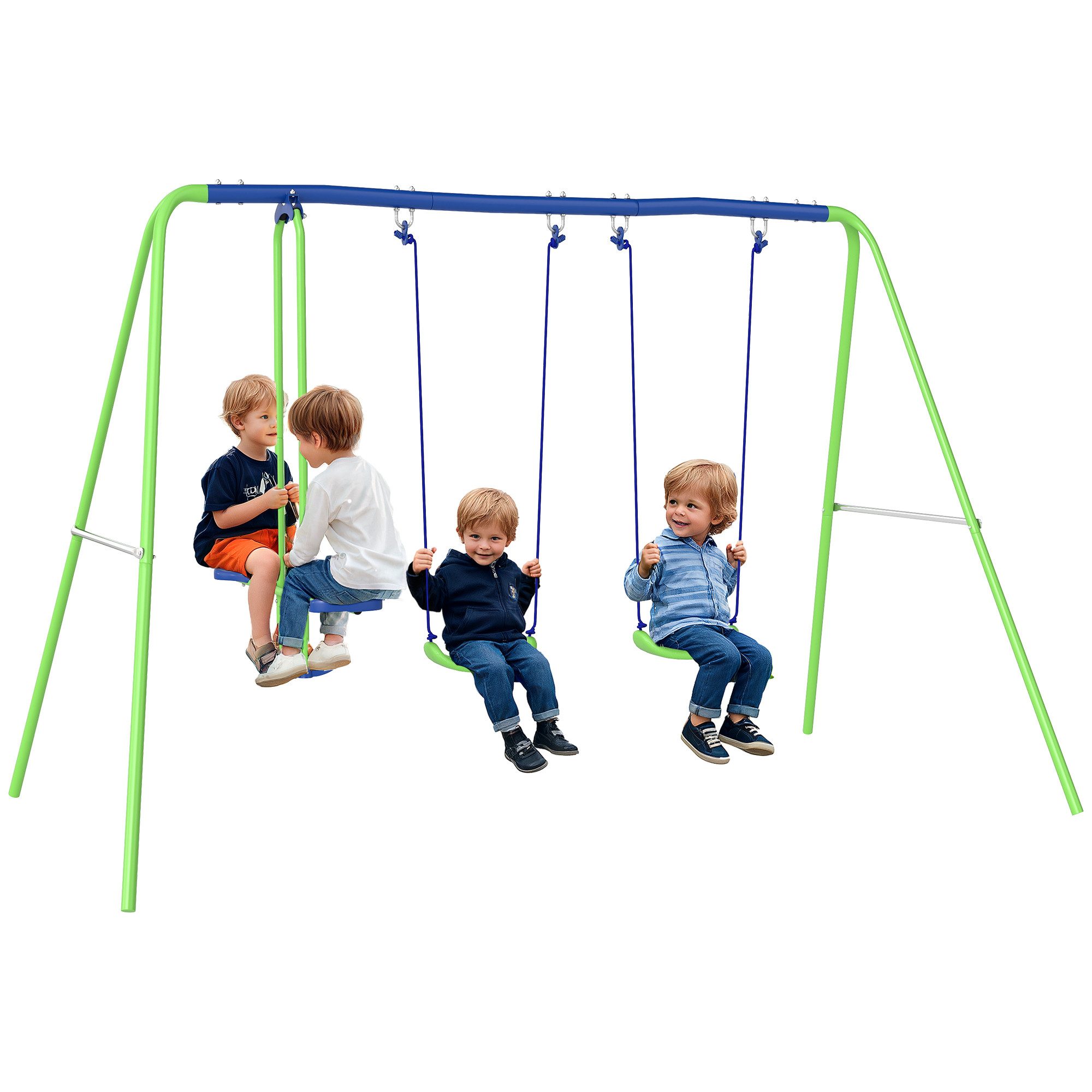Outsunny Schaukelgestell Outdoor Schaukelgerüst mit 2 günstig online kaufen