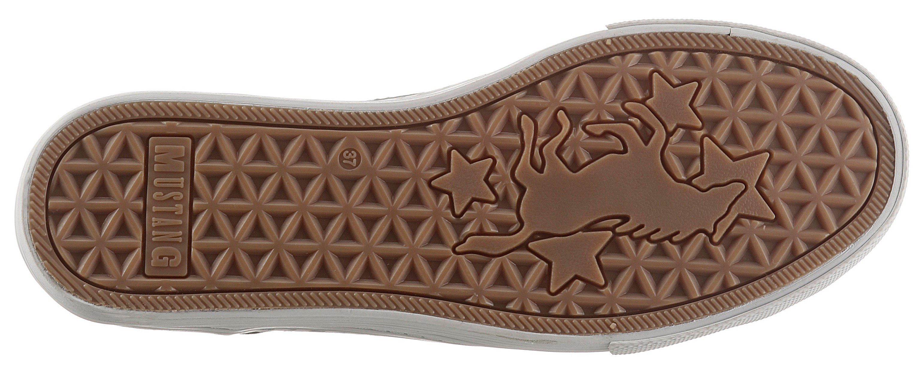 Mustang Shoes Schlupfschuh, Freizeitschuh, Slip-On Sneaker Slipper, Schlupfschuh, Freizeitschuh mit praktischem Gummizug