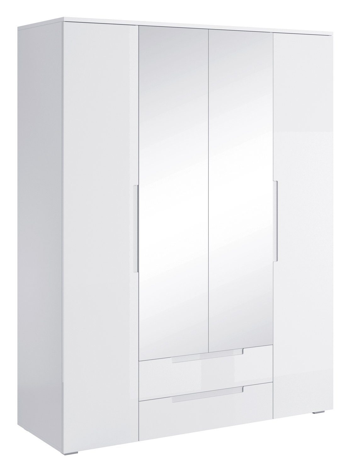 Pol-Power Drehtürenschrank Kleiderschrank SPICE, B 160 cm x H 208 cm, Weiß günstig online kaufen