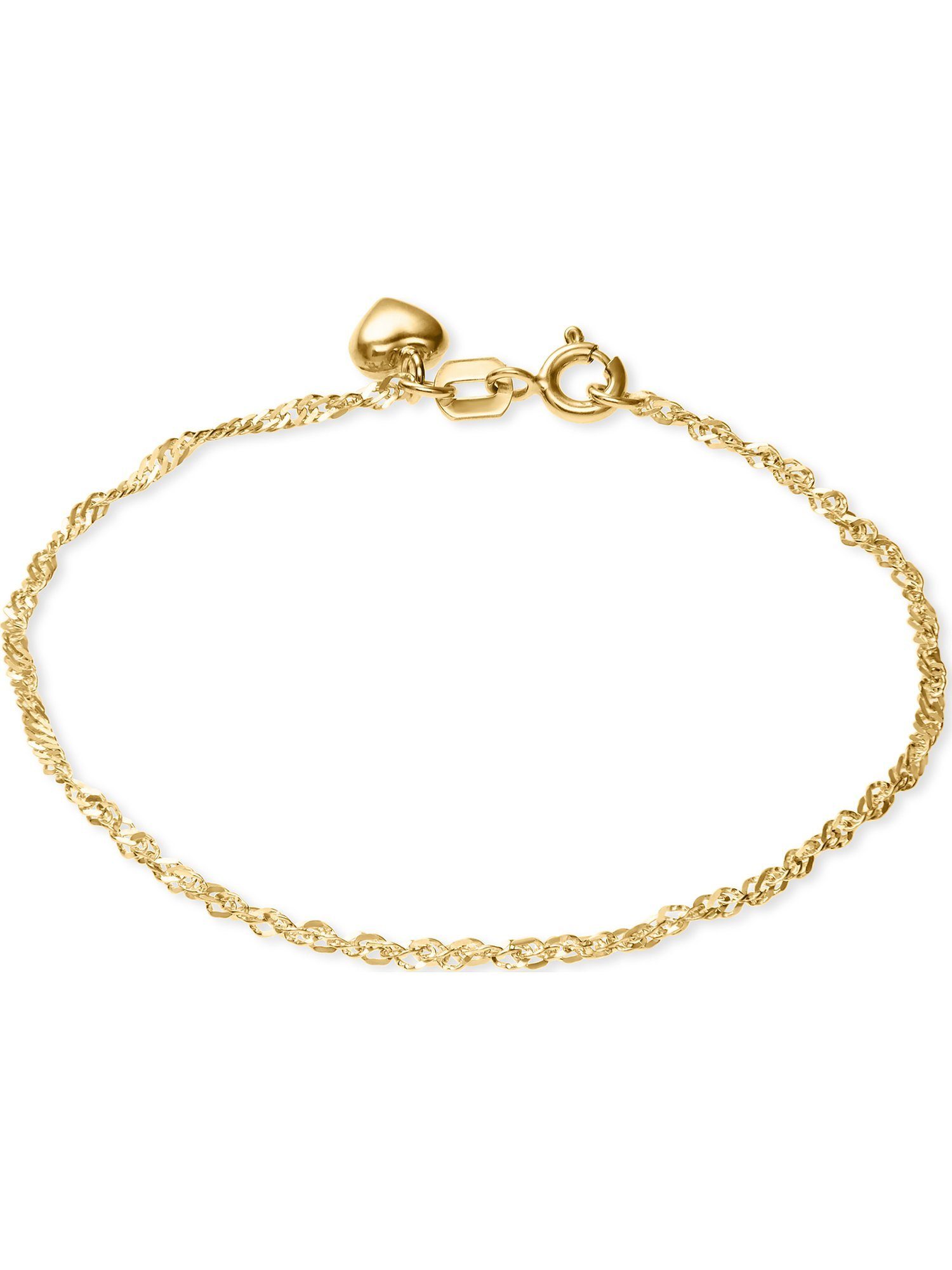 FAVS Silberarmband FAVS Damen-Armband 375er Gelbgold Herz günstig online kaufen