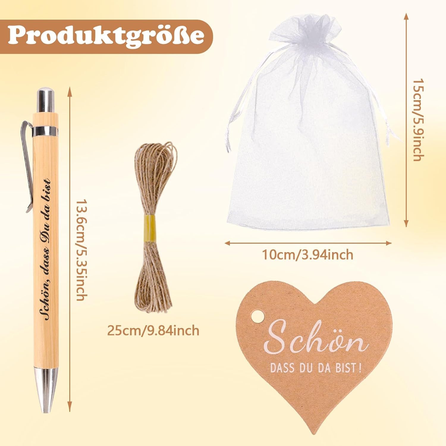 FOUORTUNATE-BEE Kugelschreiber 30er Set Partystifte, ausziehbare Kugelschreiber für Hochzeit, (30-tlg), Schöne Geschenkidee für Hochzeit, Taufe oder Geburtstagsfeier