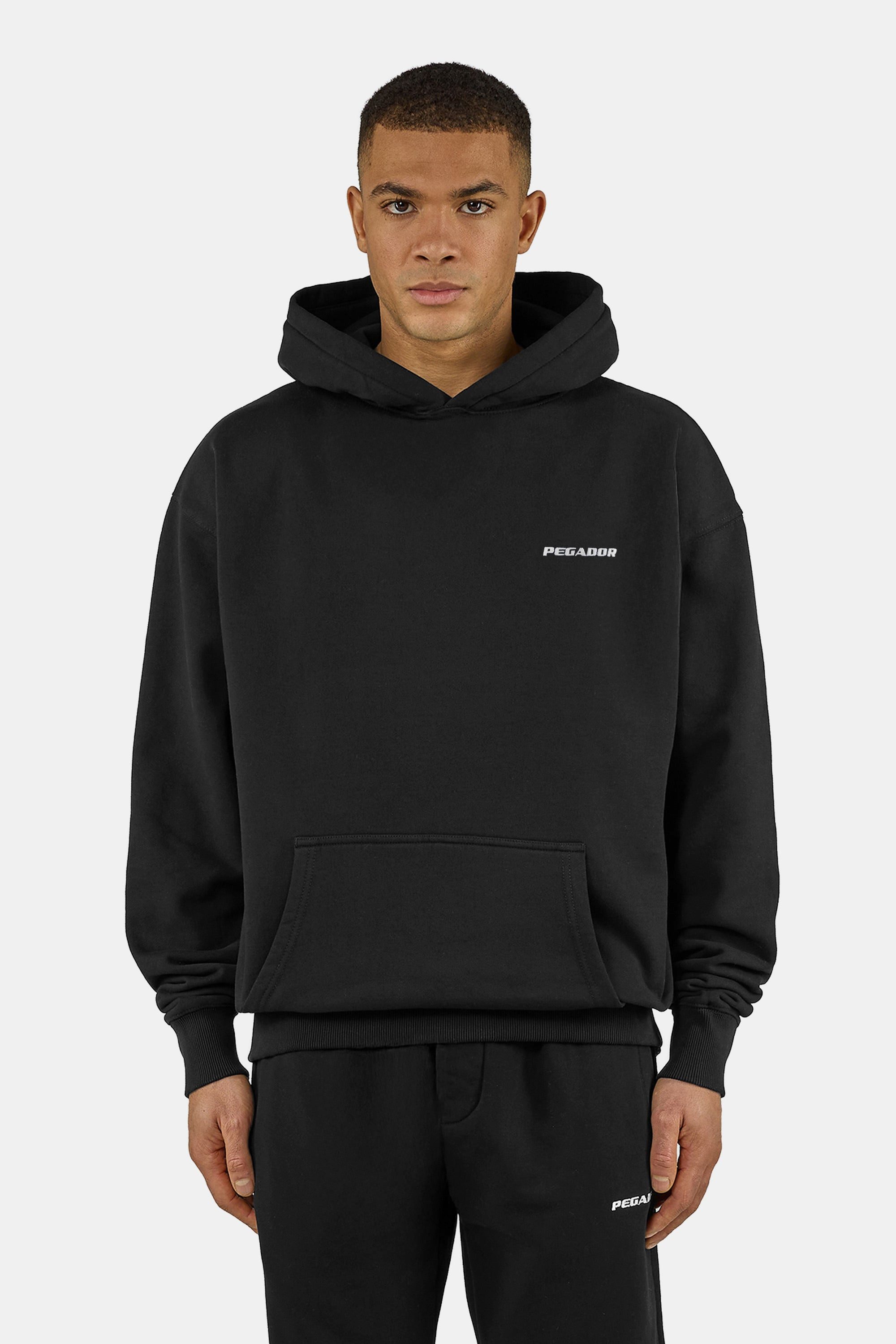 PEGADOR Kapuzensweatshirt Logo Oversized Hoodie Baumwollmischung, oversize