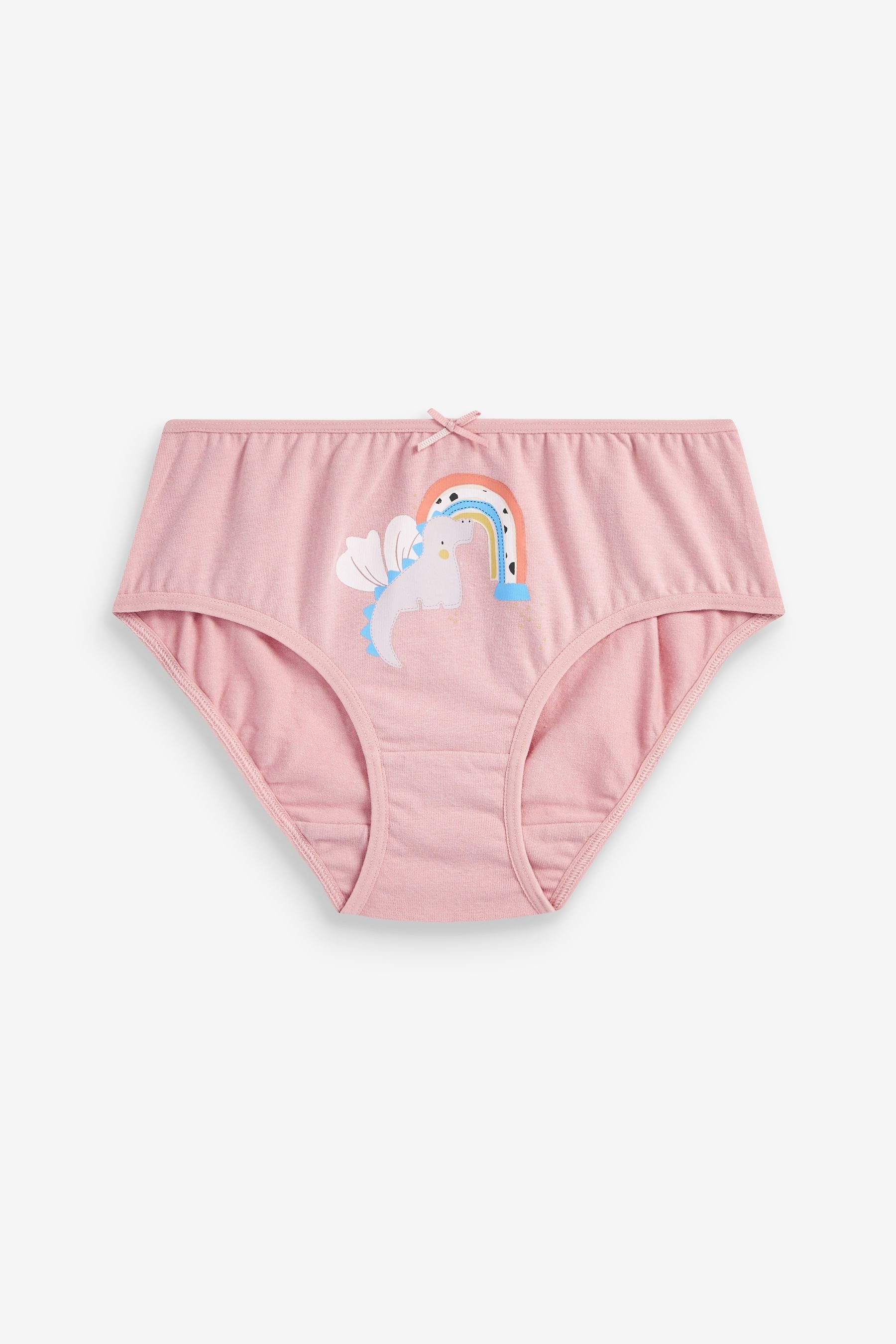 (5-St) 5er-Pack Pink/Cream Dragon Next im Slip Unterhosen