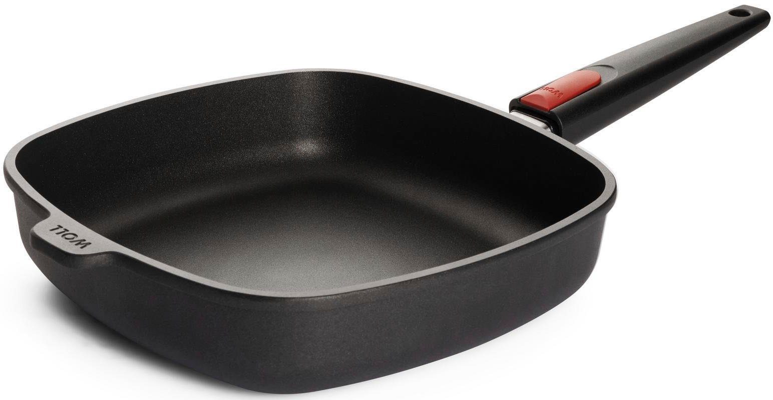 WOLL Bratpfanne MADE IN GERMANY - Nowo, Aluminiumguss (1-tlg), von Hand gegossen, 26x26 cm, Induktion