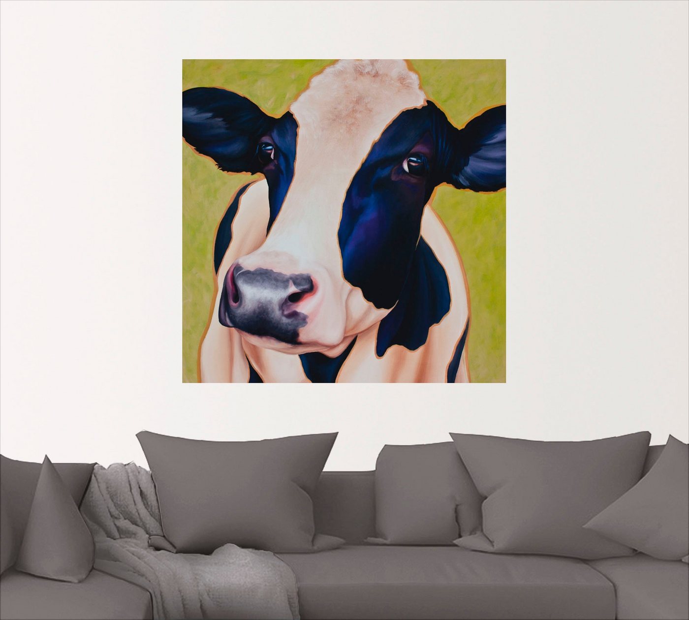 Artland Wandbild »Kuh Paula«, Haustiere (1 Stück), in vielen Größen & Produktarten -Leinwandbild, Poster, Wandaufkleber / Wandtattoo auch für Badezimmer geeignet-kaufen