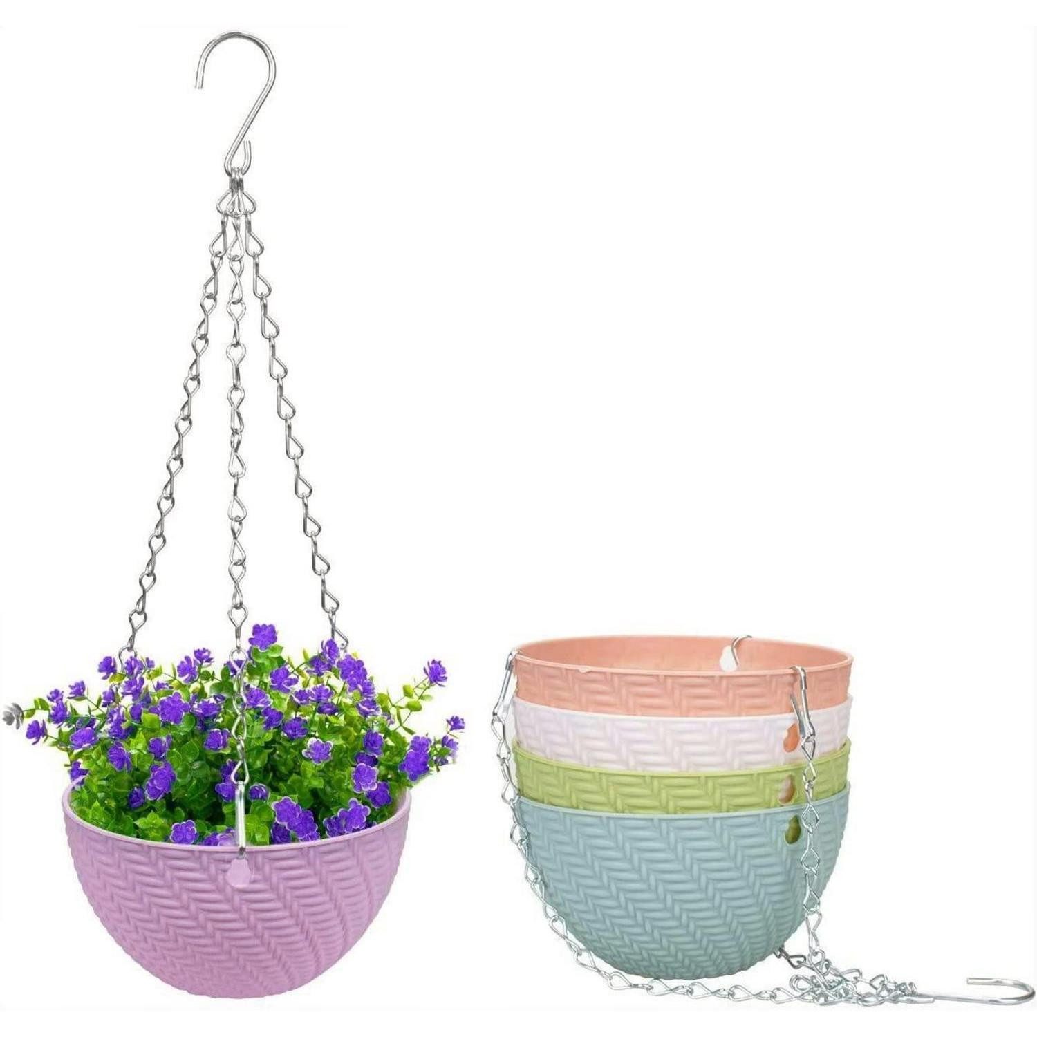 LuxusKollektion Blumenampel Blumentopf Hängend 5er Set (5 St)