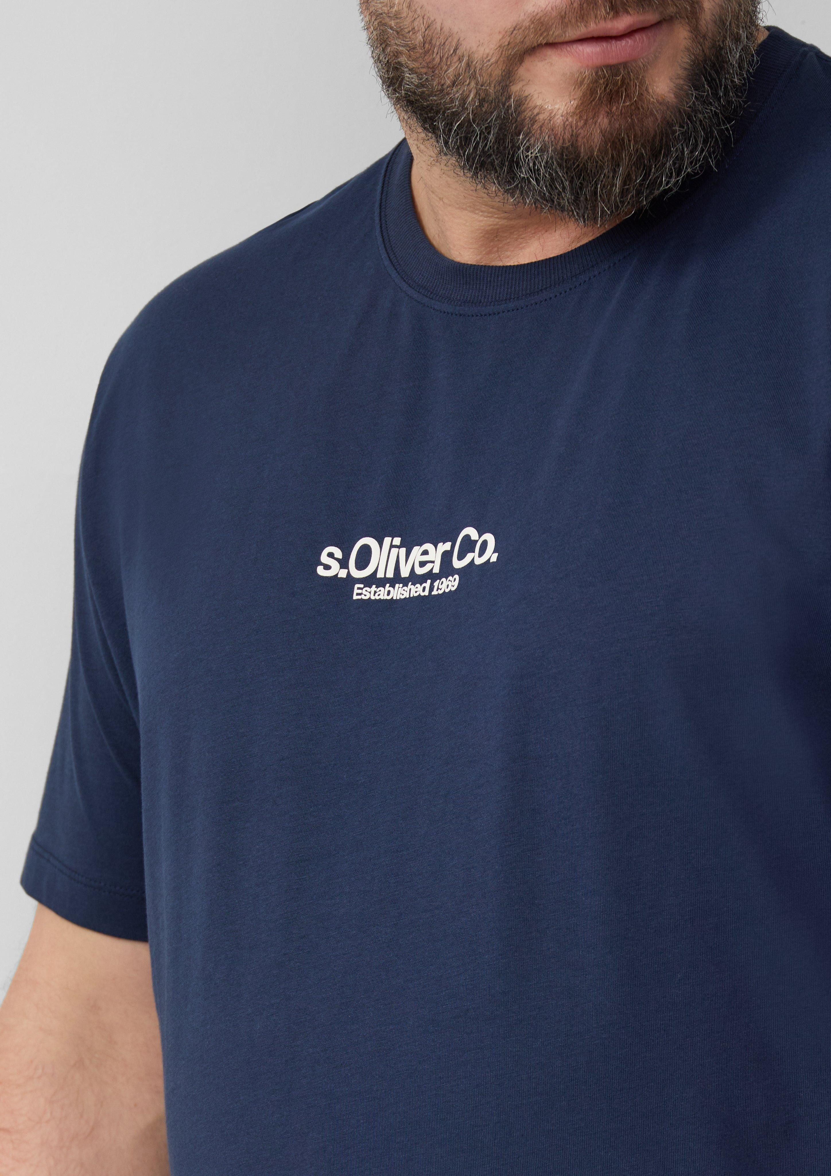 s.Oliver T-Shirt mit Label-Print günstig online kaufen