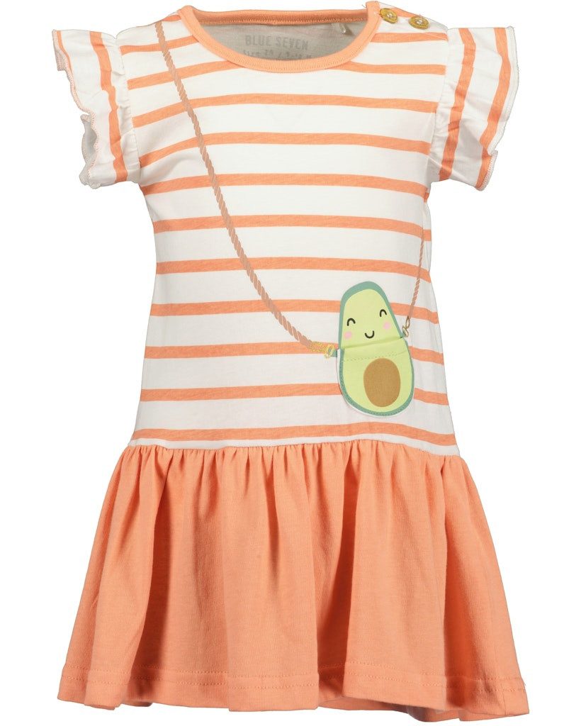Jerseykleid Baby Mädchen Kleid aus Baumwolle mit Streifen und Print