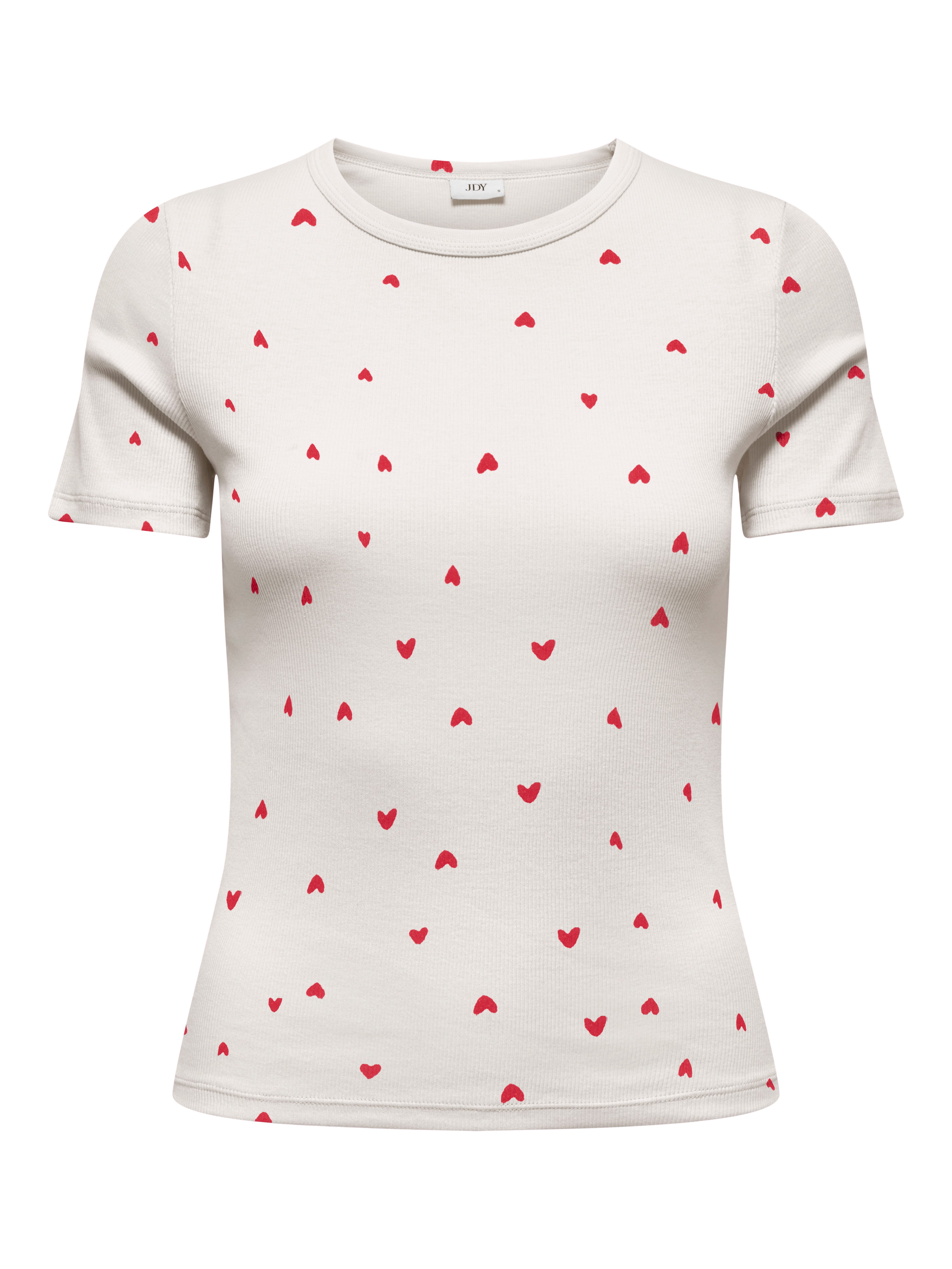 JDY Kurzarmshirt JDYLUCKY S/S O NECK TOP JRS DIA