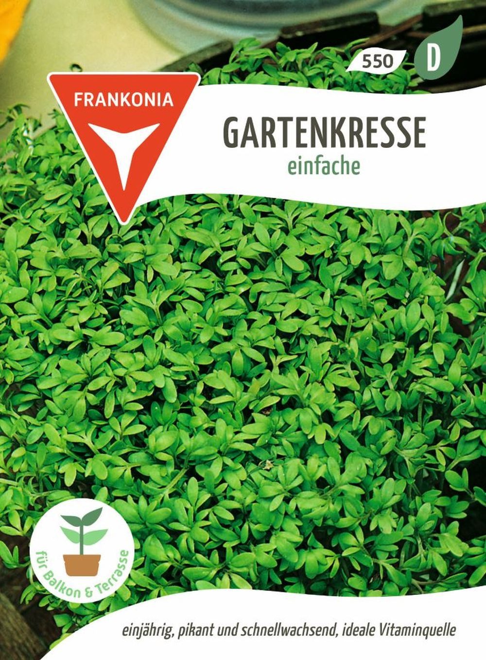 FRANKONIA Kräutersamen Gartenkresse - Großpackung - Kräuter-Samen Gewürz Saatgut Samen, Lepidium sativum